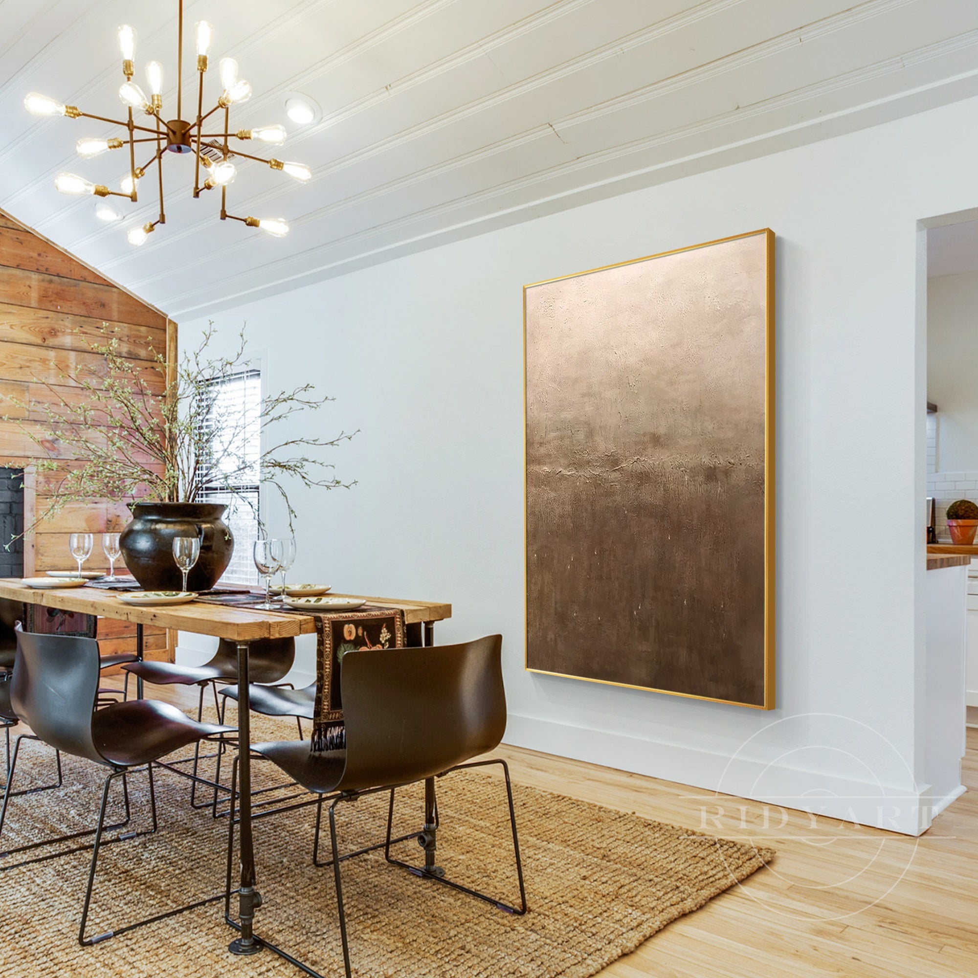 large brown abstract wall art for home decor