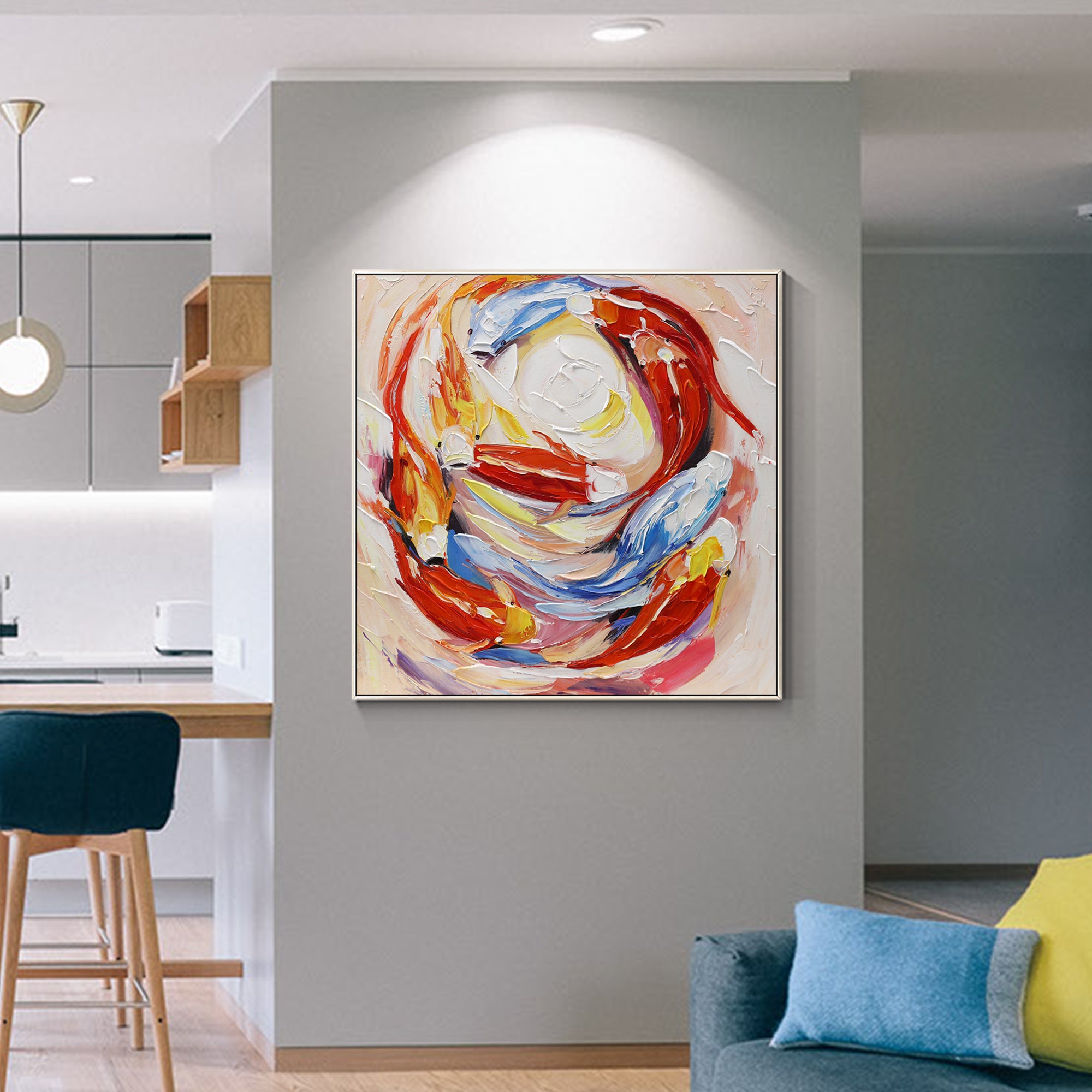 Koi Fisch Feng Shui Malerei