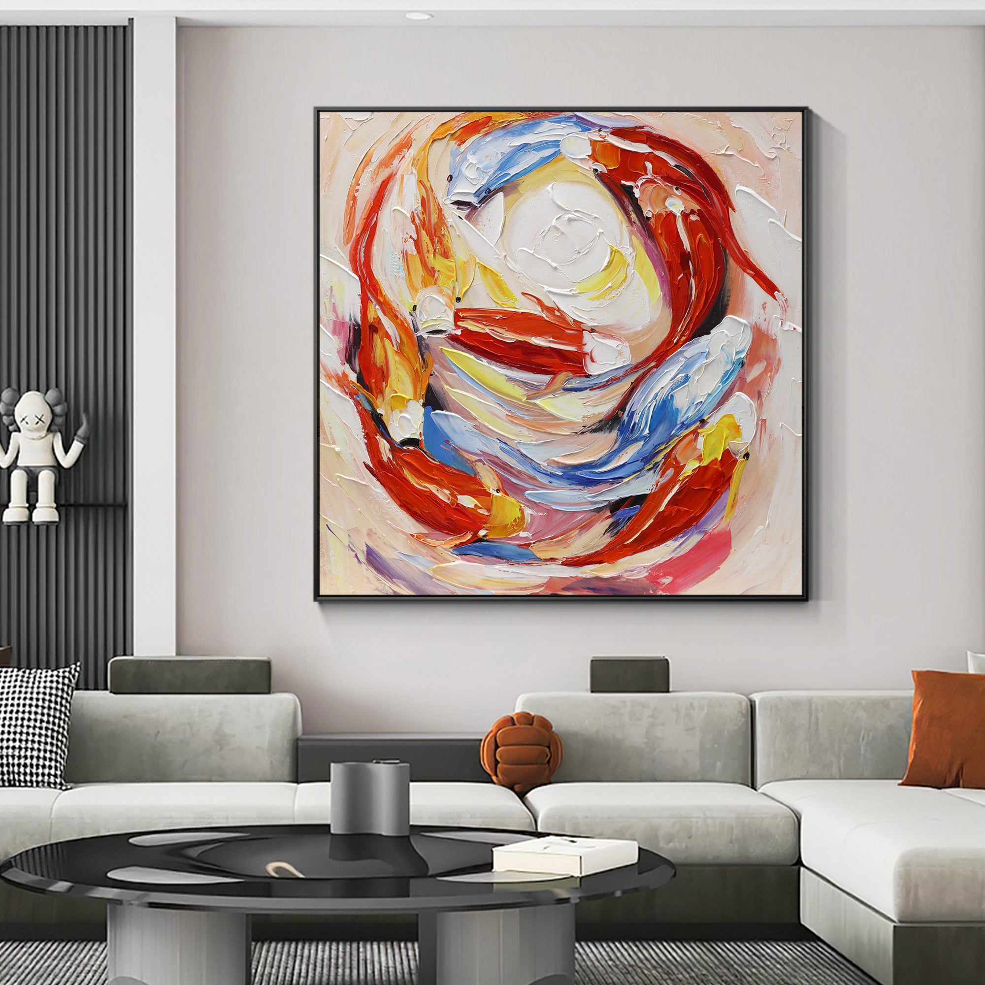 Koi Fisch Feng Shui Malerei