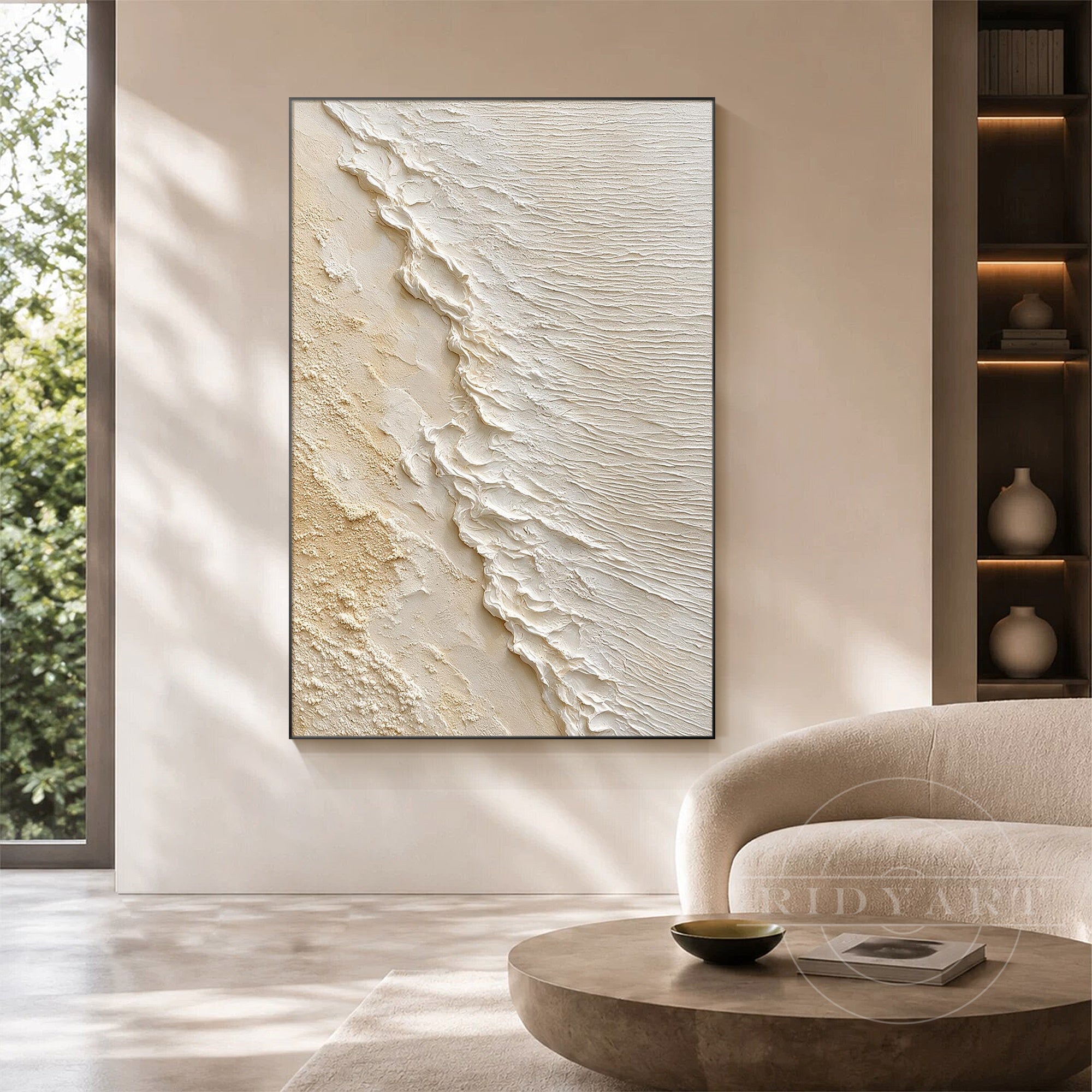Textured ocean inspired artwork