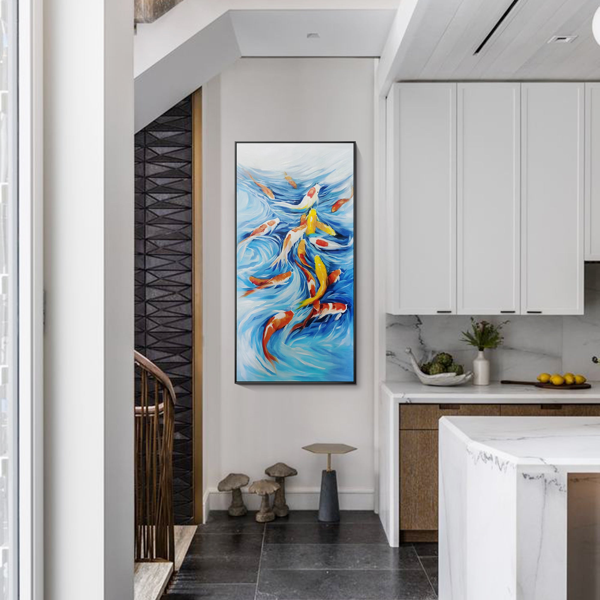 Bunte KOI-Fischmalerei Vastu Art