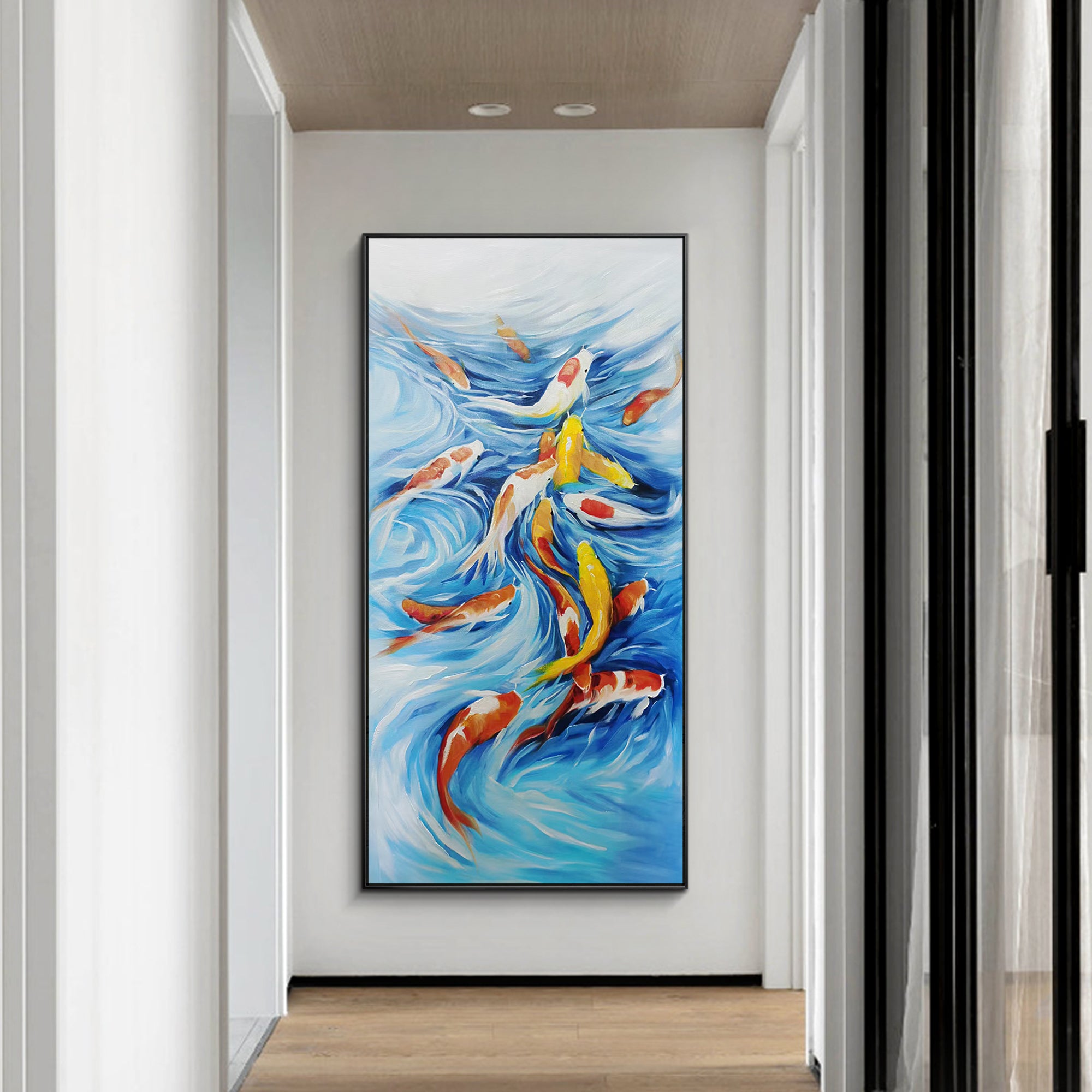 Bunte KOI-Fischmalerei Vastu Art