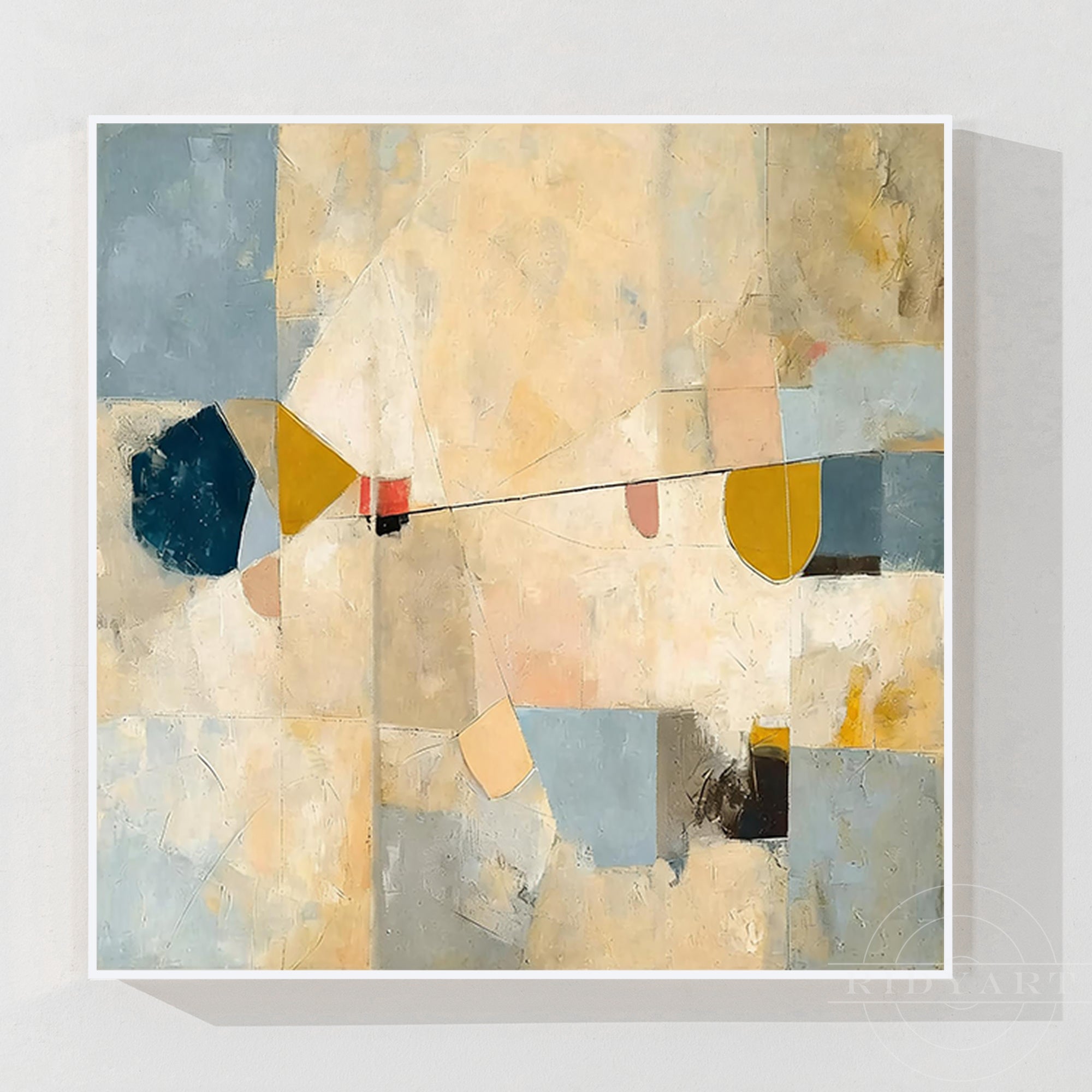 لوحة جدارية تجريدية_7art043