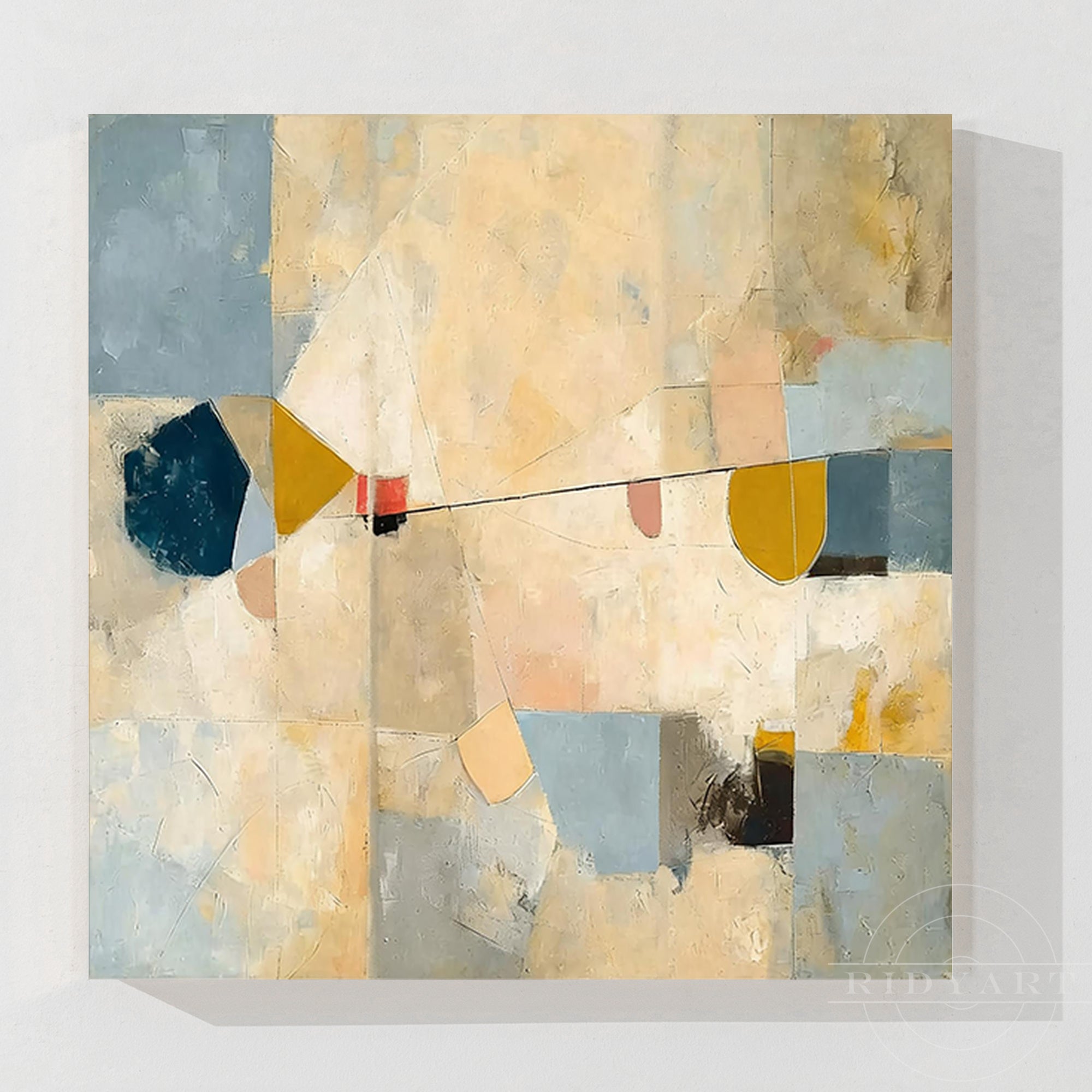لوحة جدارية تجريدية_7art043