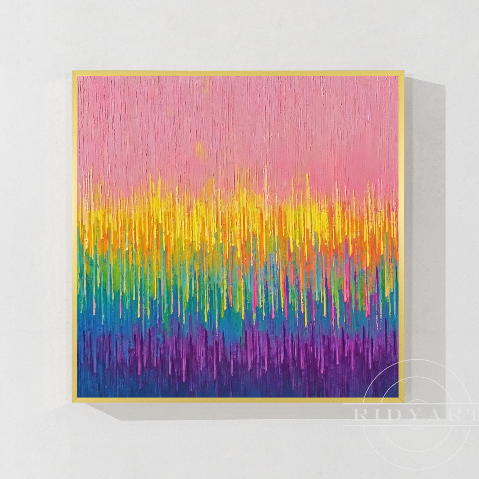 Pink abstrakte Wandkunst BA0954