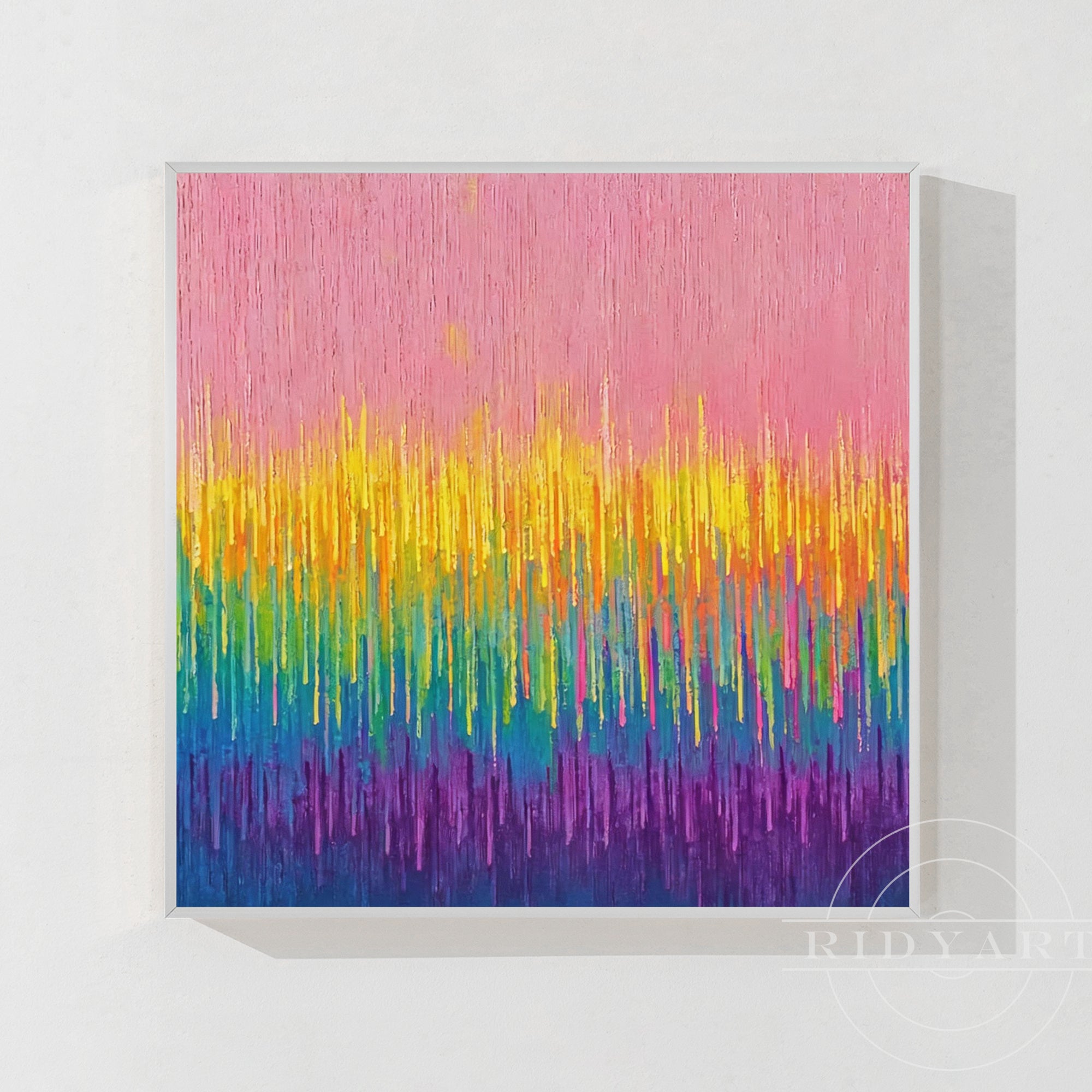 Pink abstrakte Wandkunst BA0954