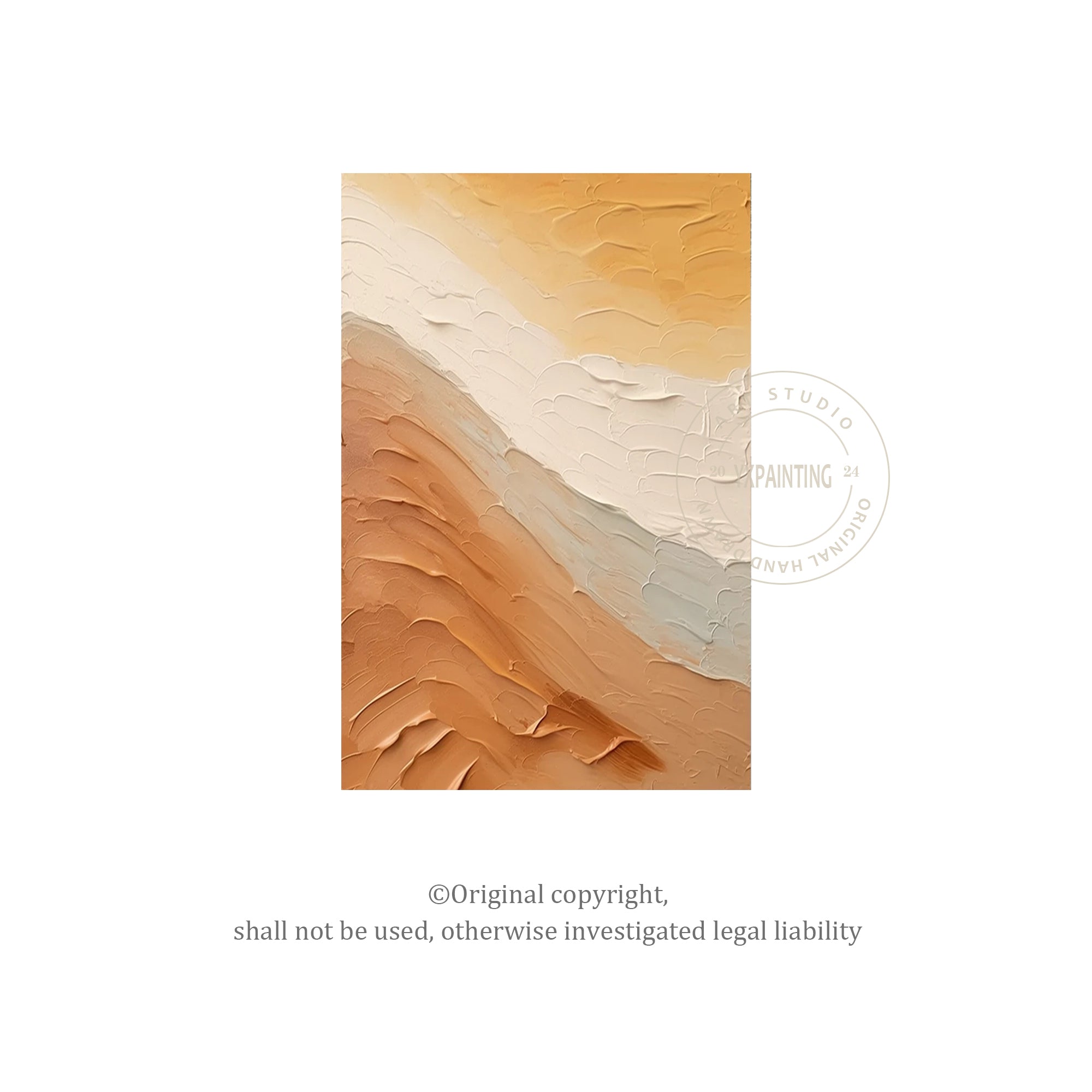 Earth Tone Ocean Abstract 3D Textured Wall Art