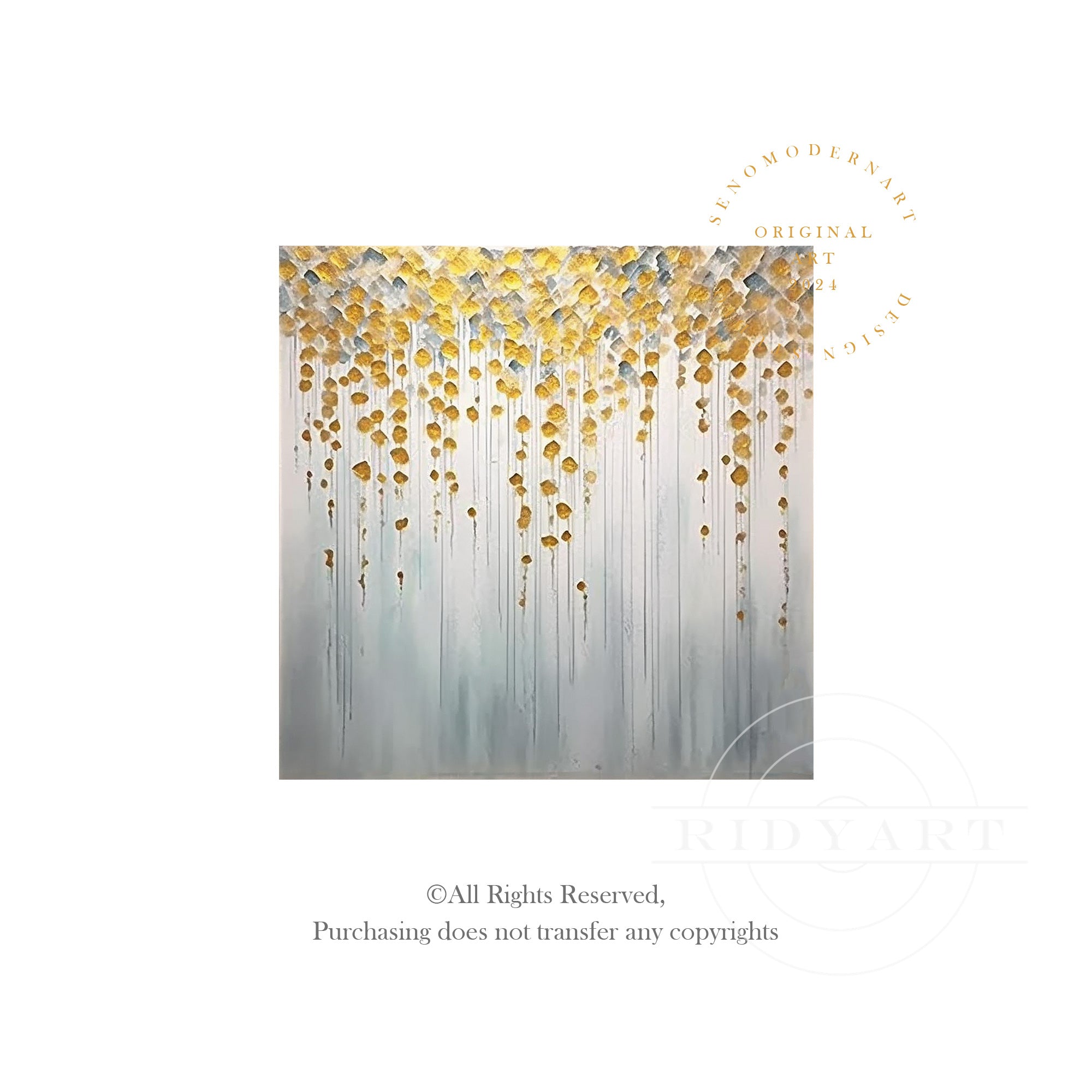 Salbeigrünes Berggemälde - Minimalistische große Wandkunst