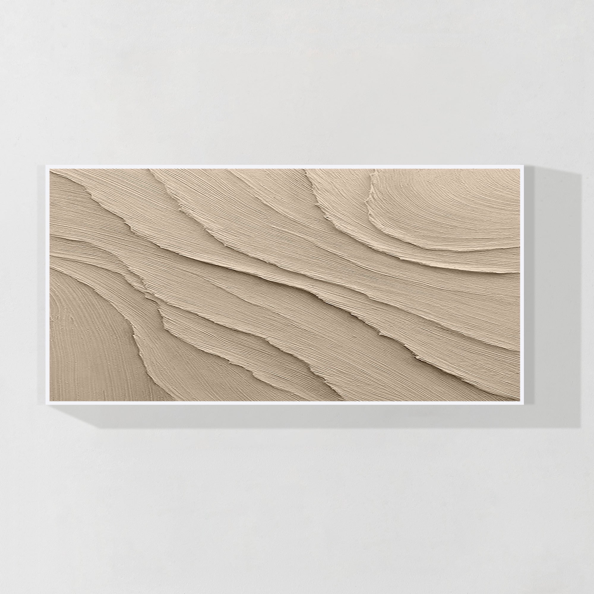 Beige Wabi Sabi minimalist textured wall art