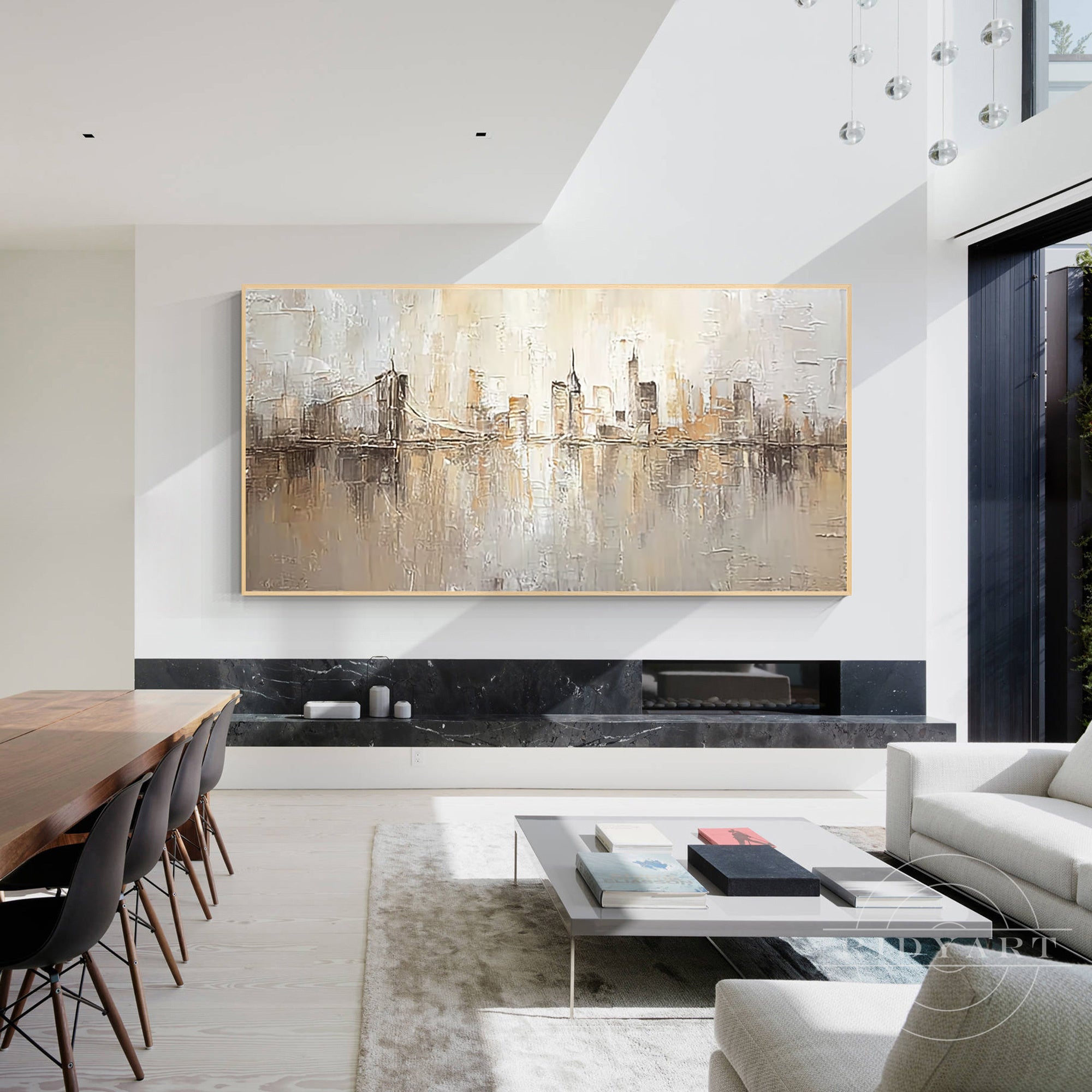 Horizontal NYC skyline wall decor