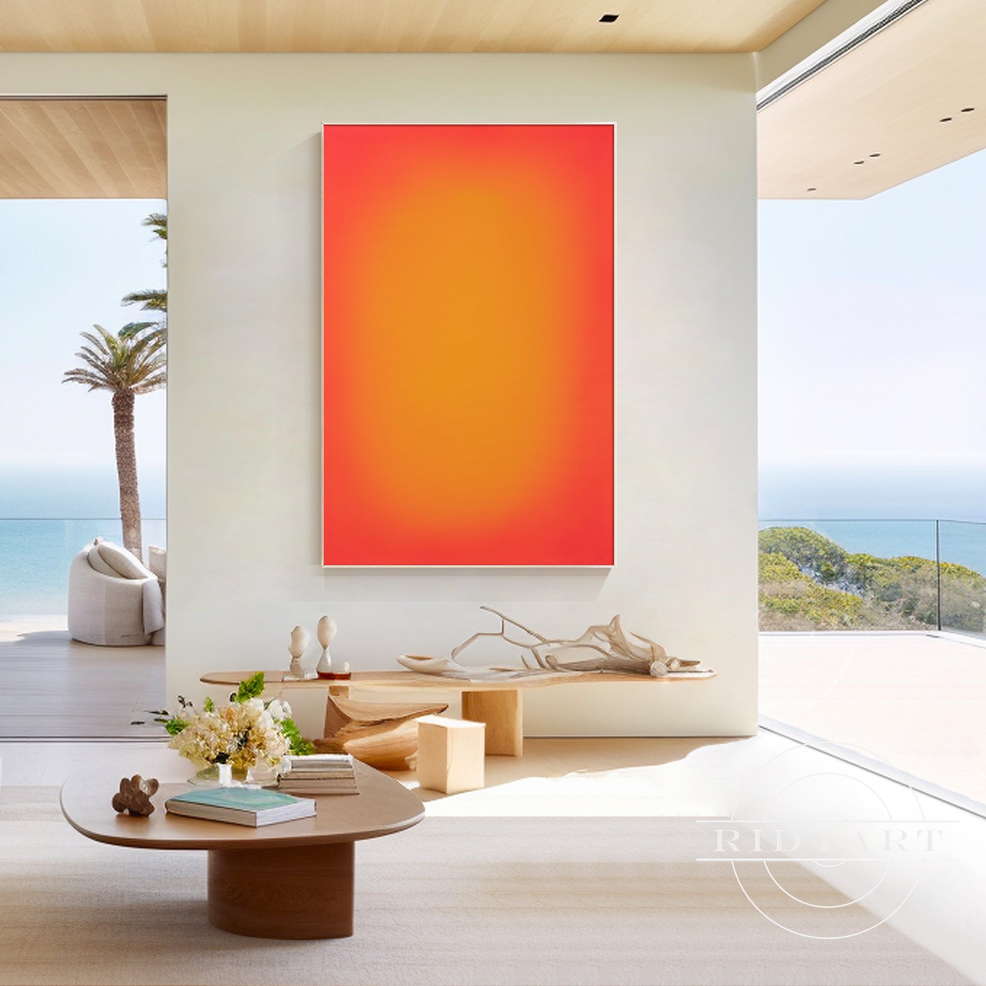 Bold ombre art for contemporary interiors