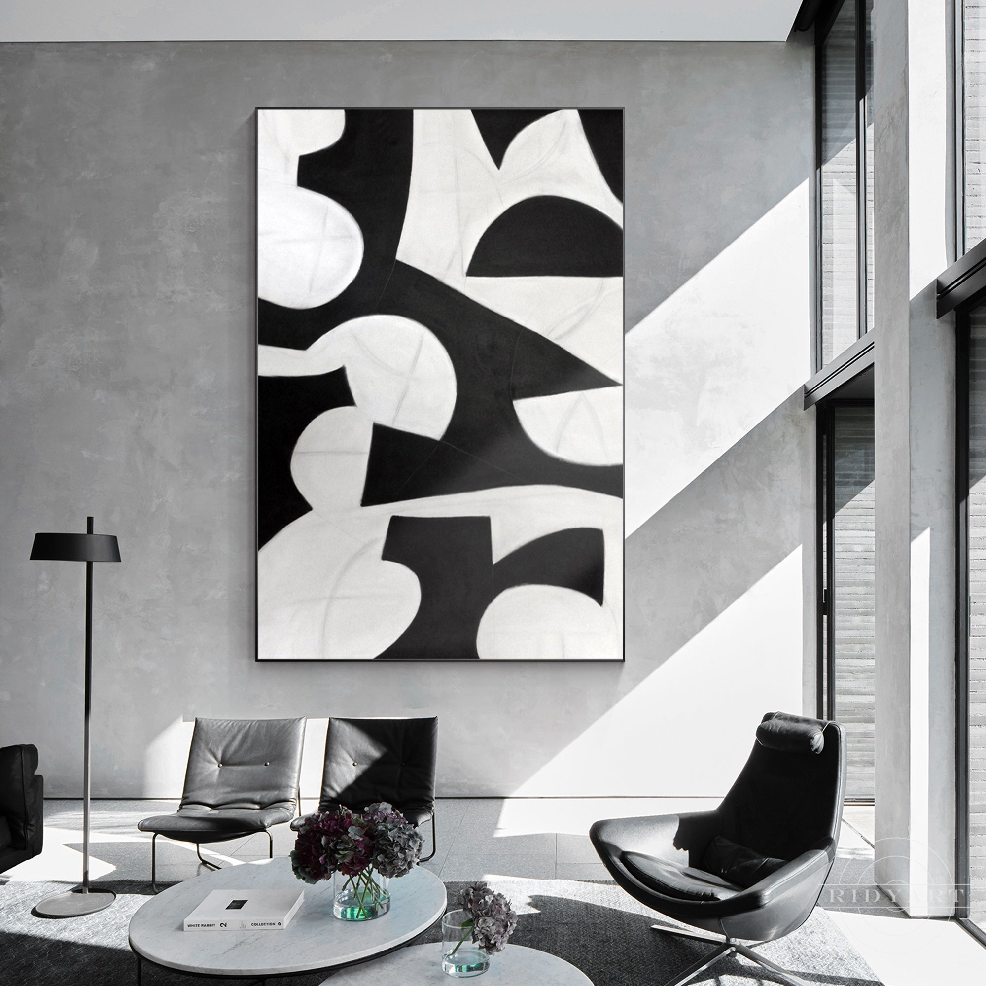 Extra large minimalist textured painting