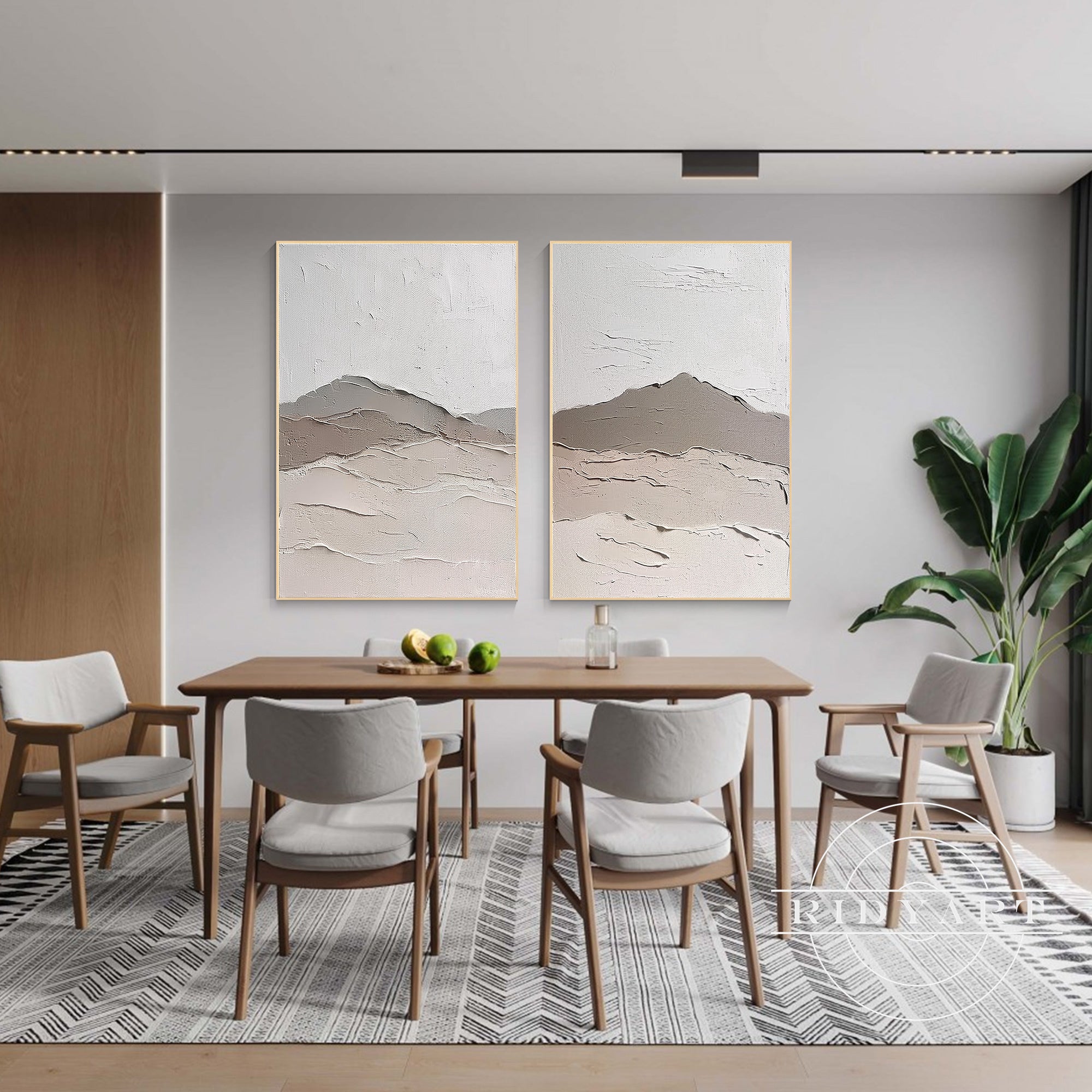 Vertical canvas art for living room walls