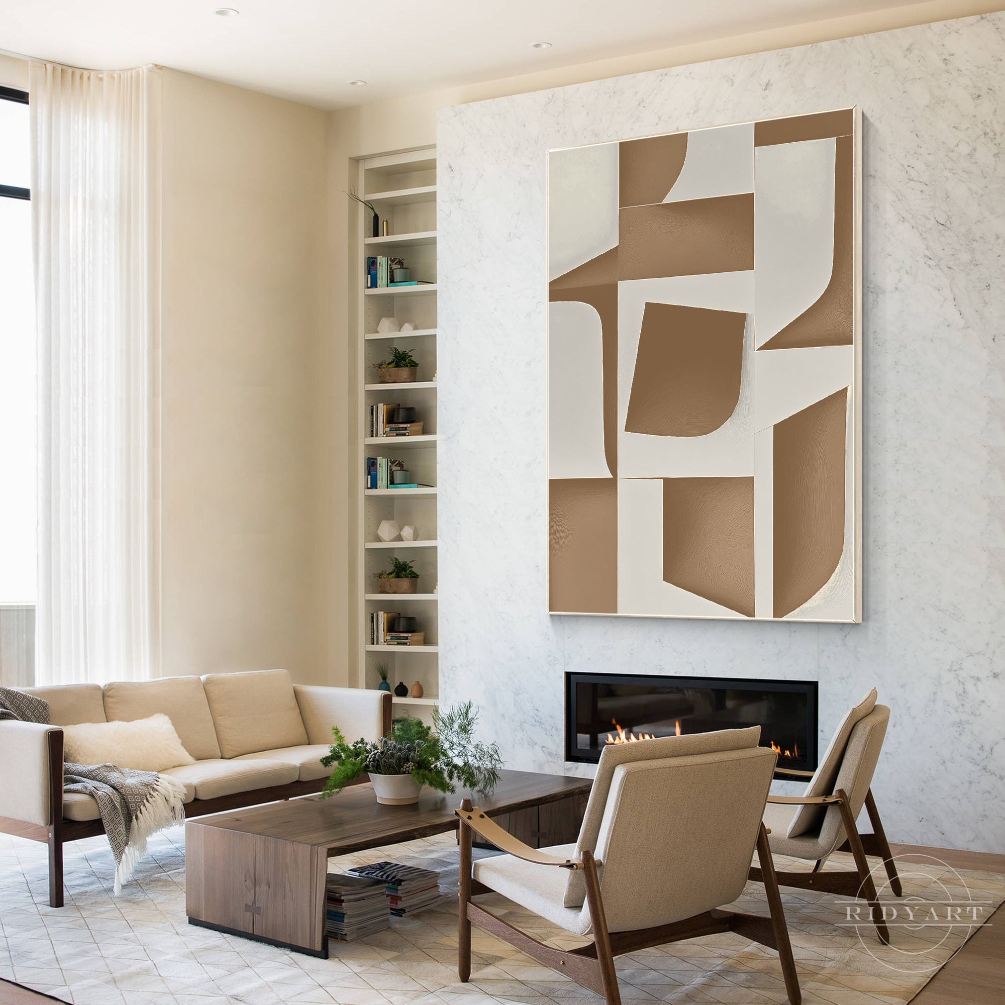 Minimalist neutral tone home decor