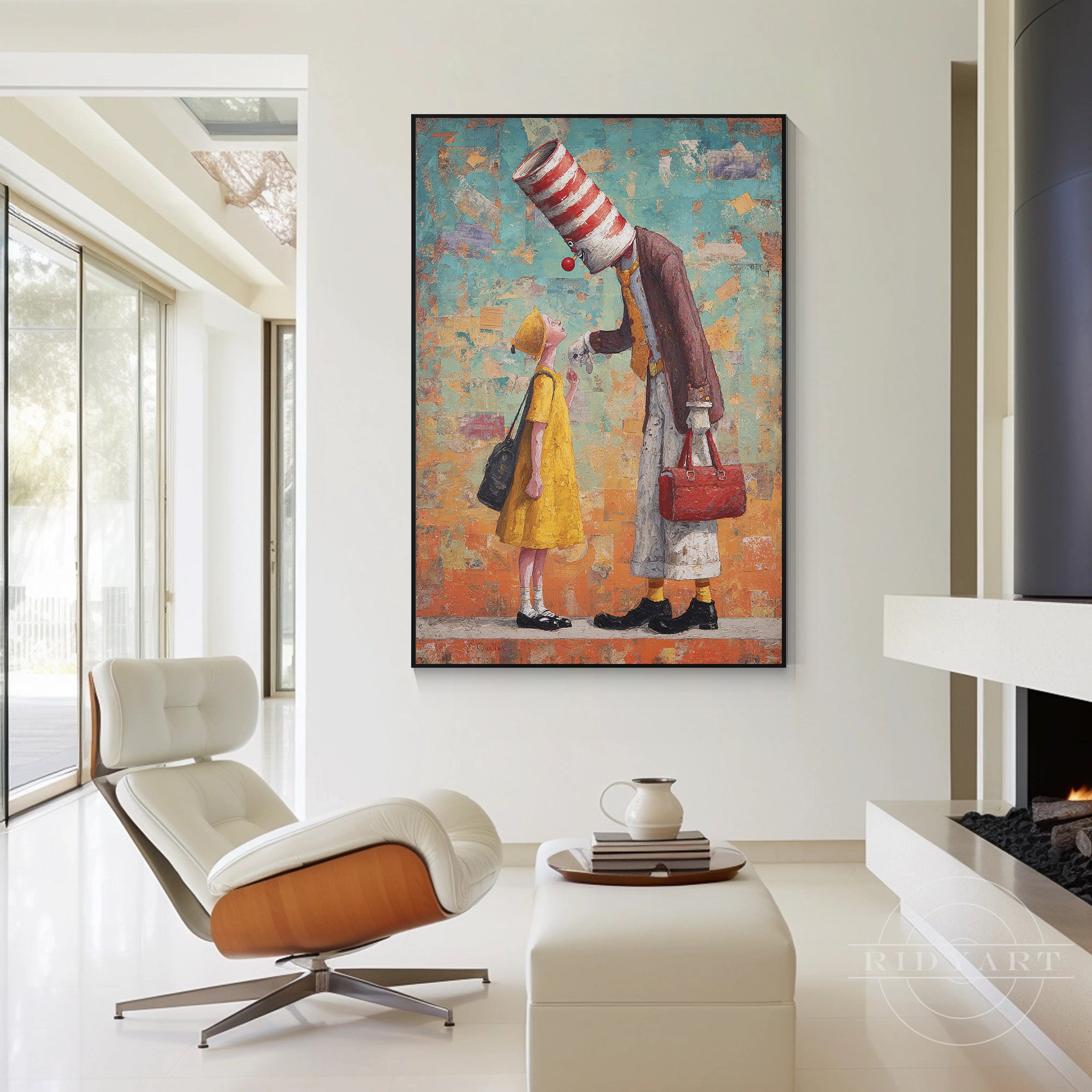 parent child artwork canvas family gift idea