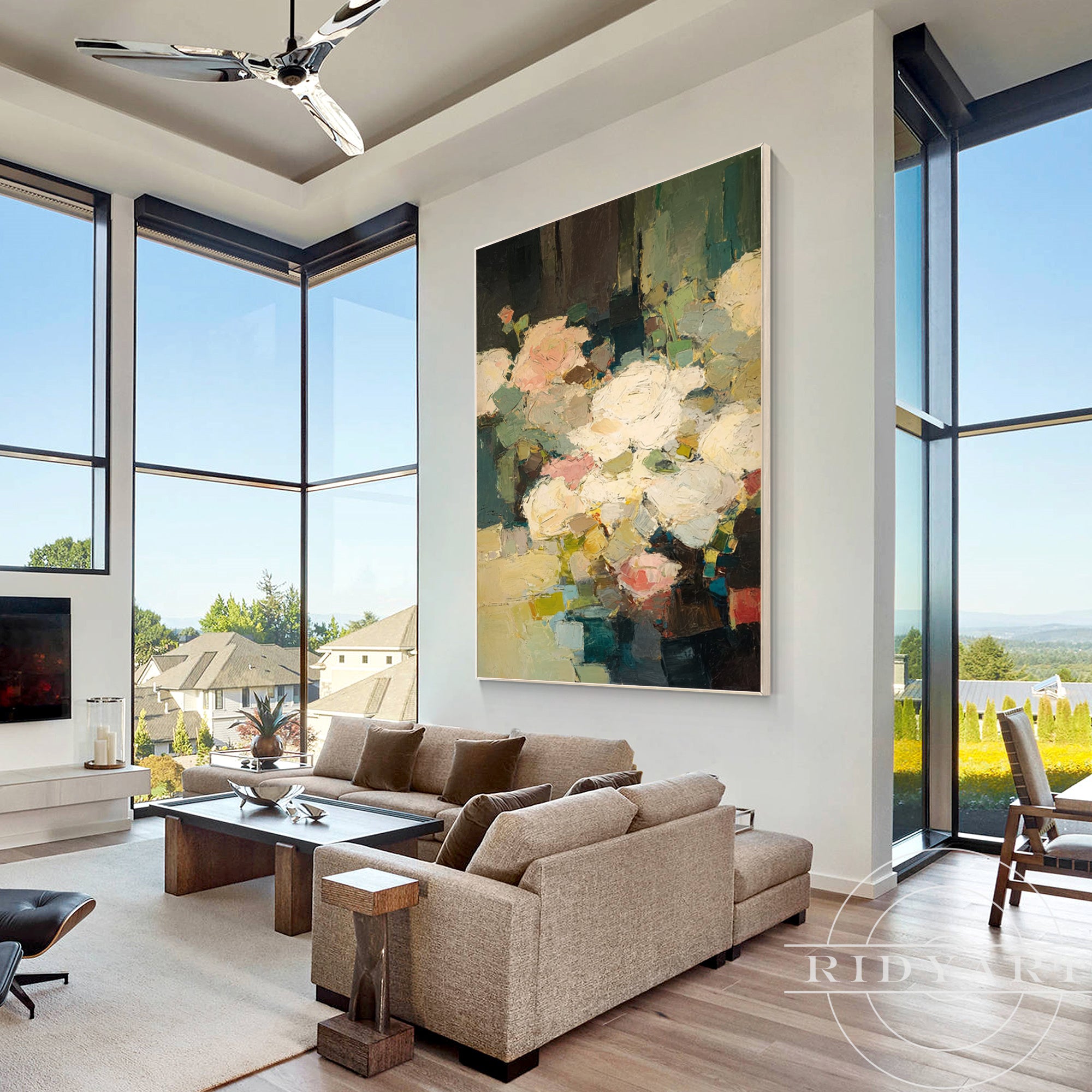 flower wall art_BA049