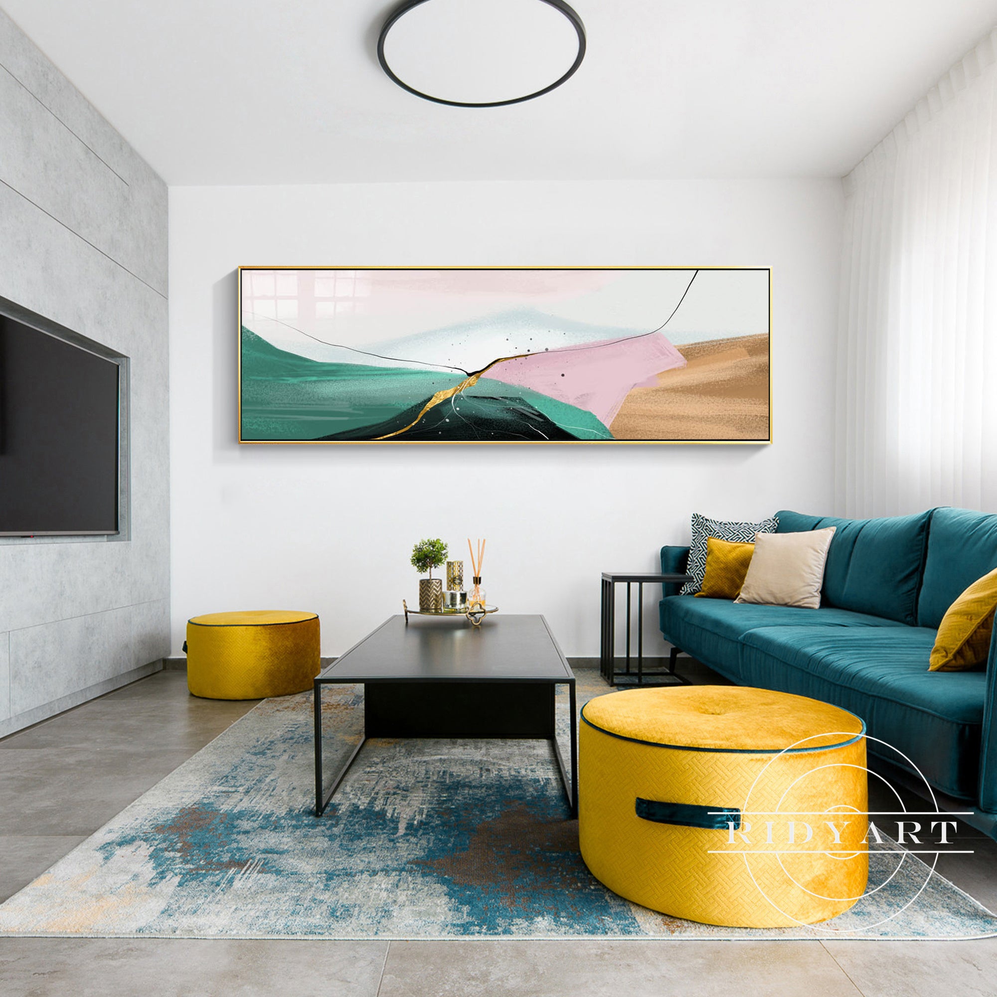 Textured mountain-inspired abstract wall art for stylish spaces.