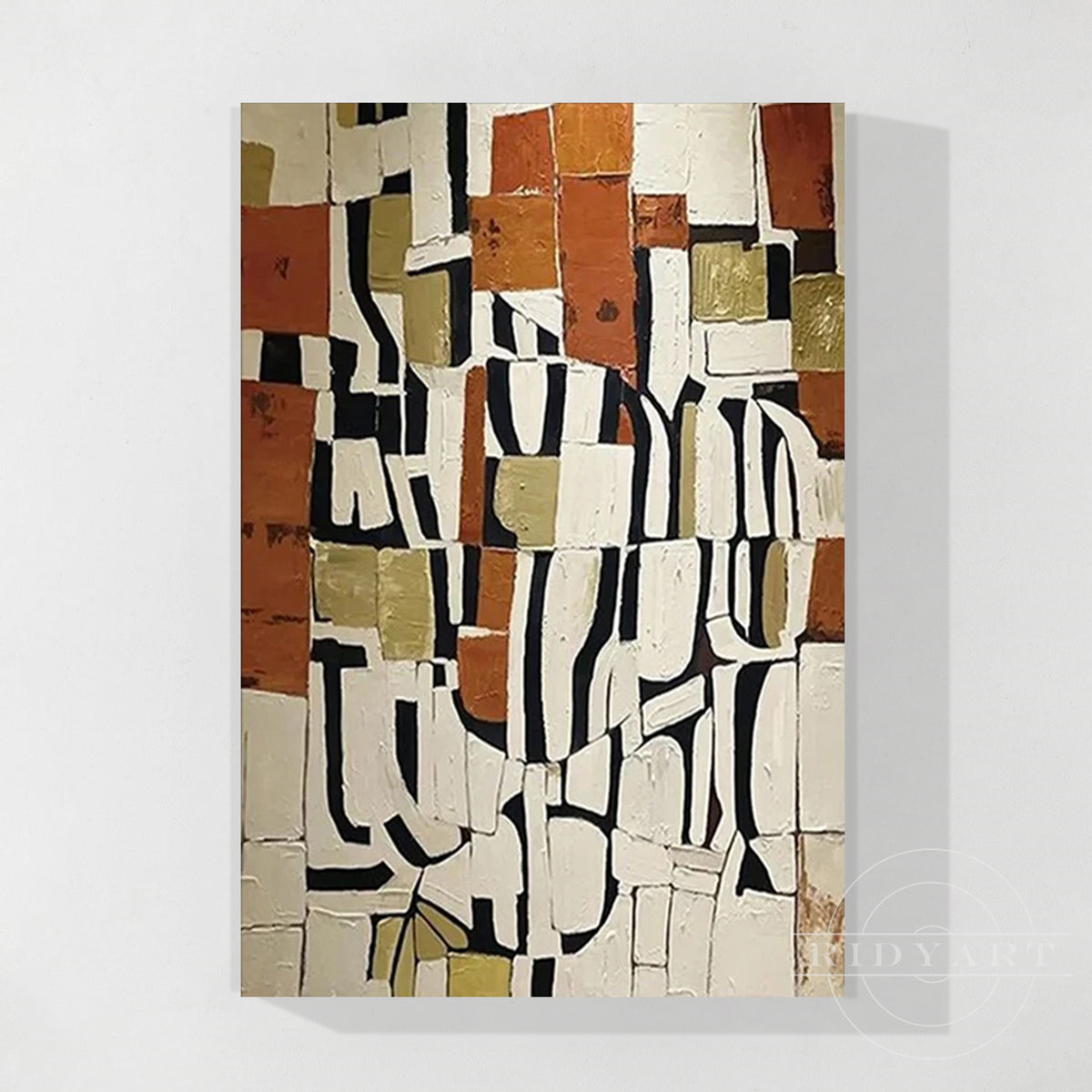 Peinture à l'huile abstraite contemporaine / Palette contemporaine