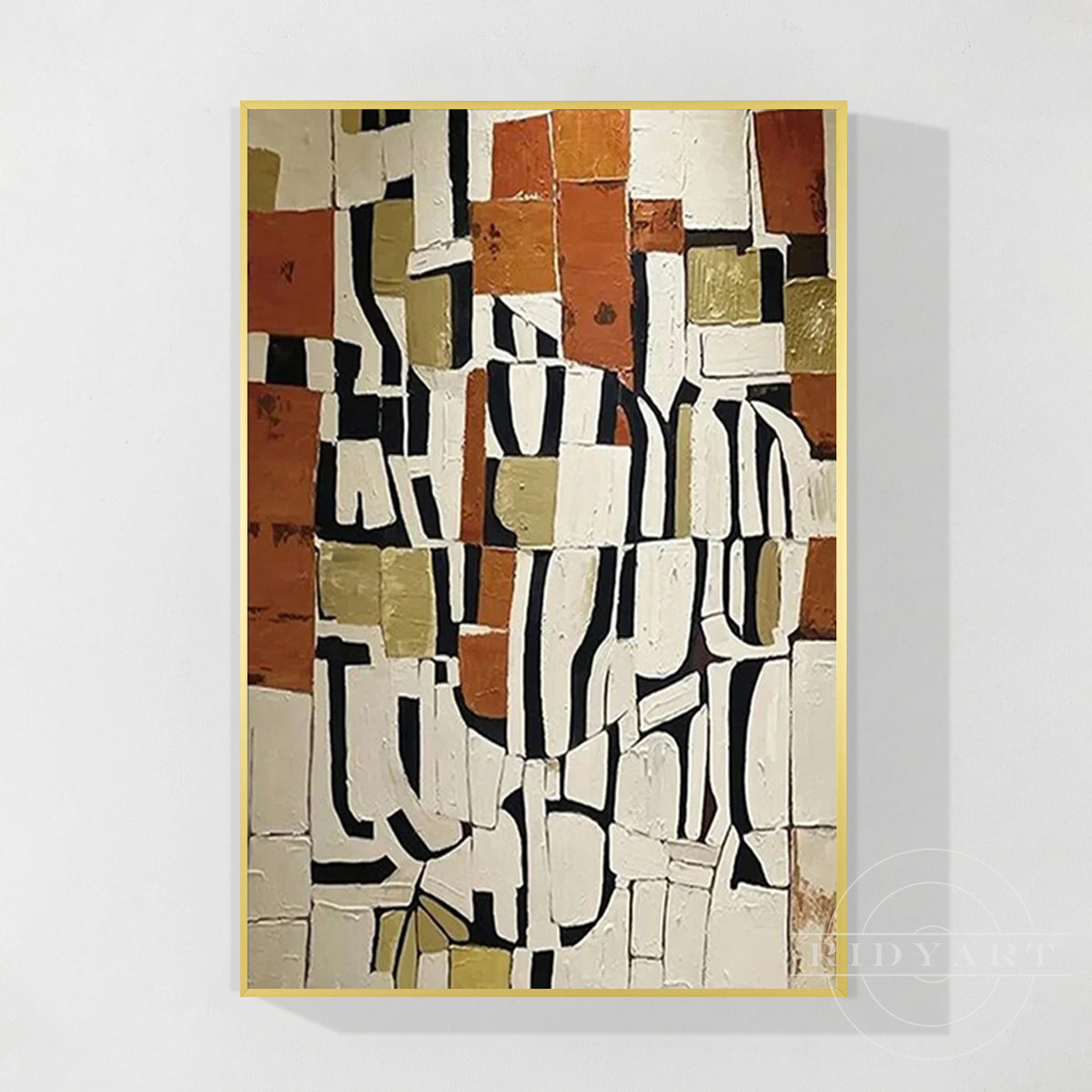 Peinture à l'huile abstraite contemporaine / Palette contemporaine