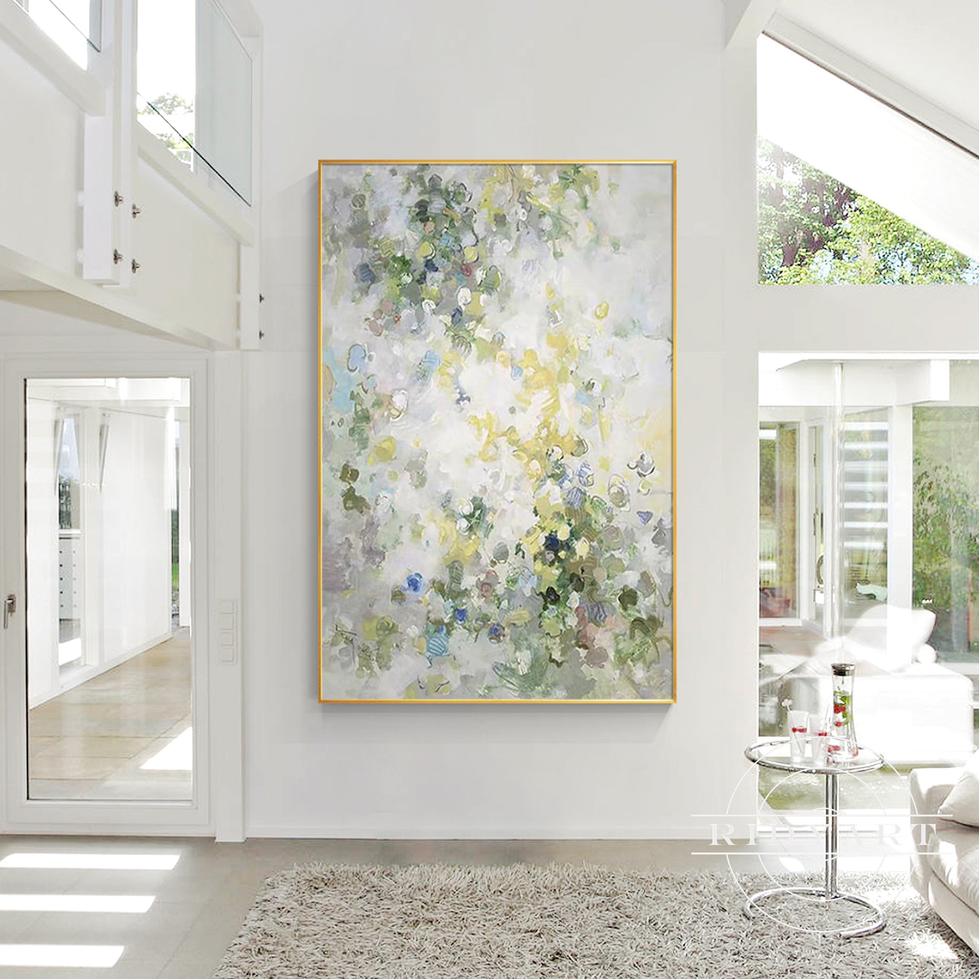 Abstract nature-inspired canvas artwork