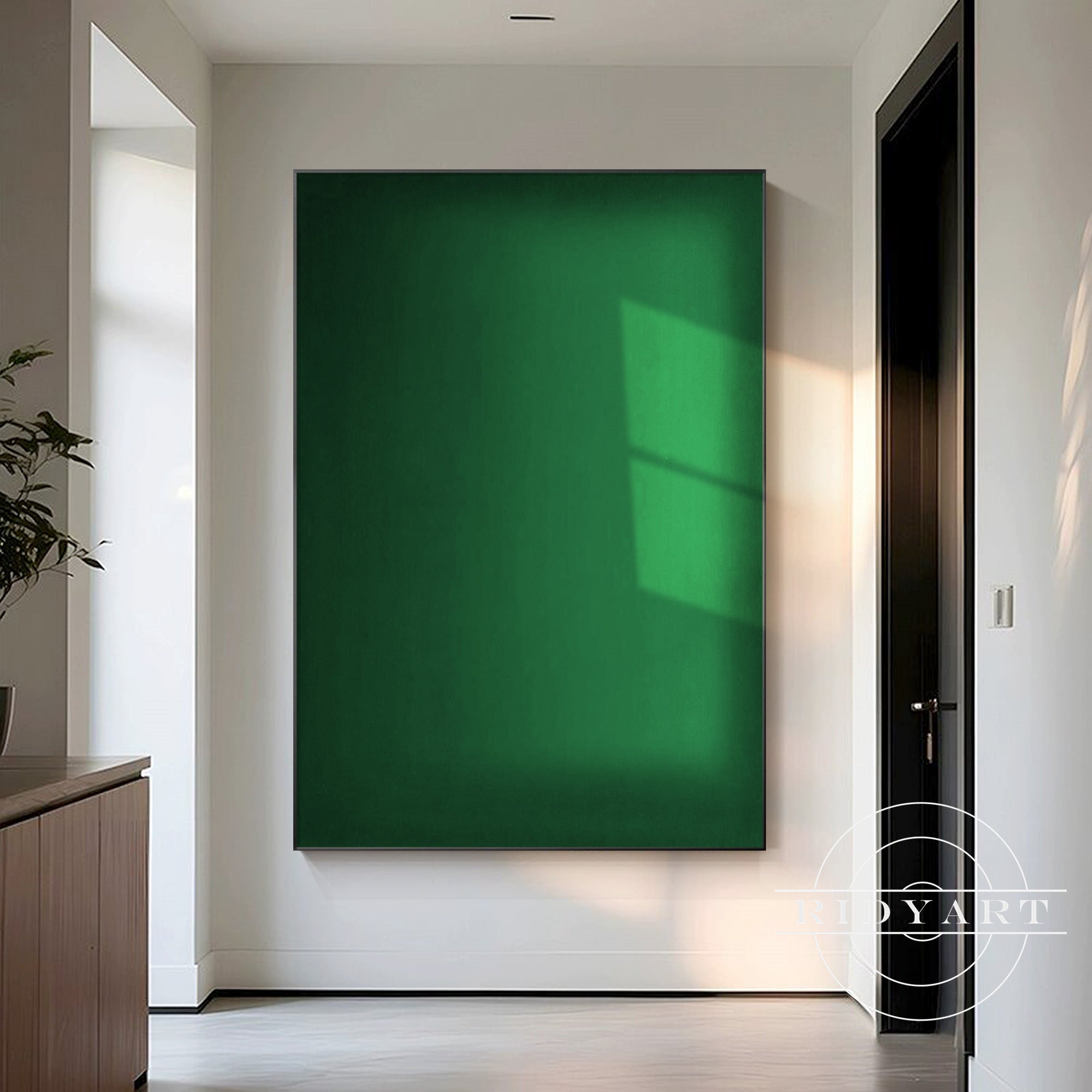Modern ombre canvas for living room