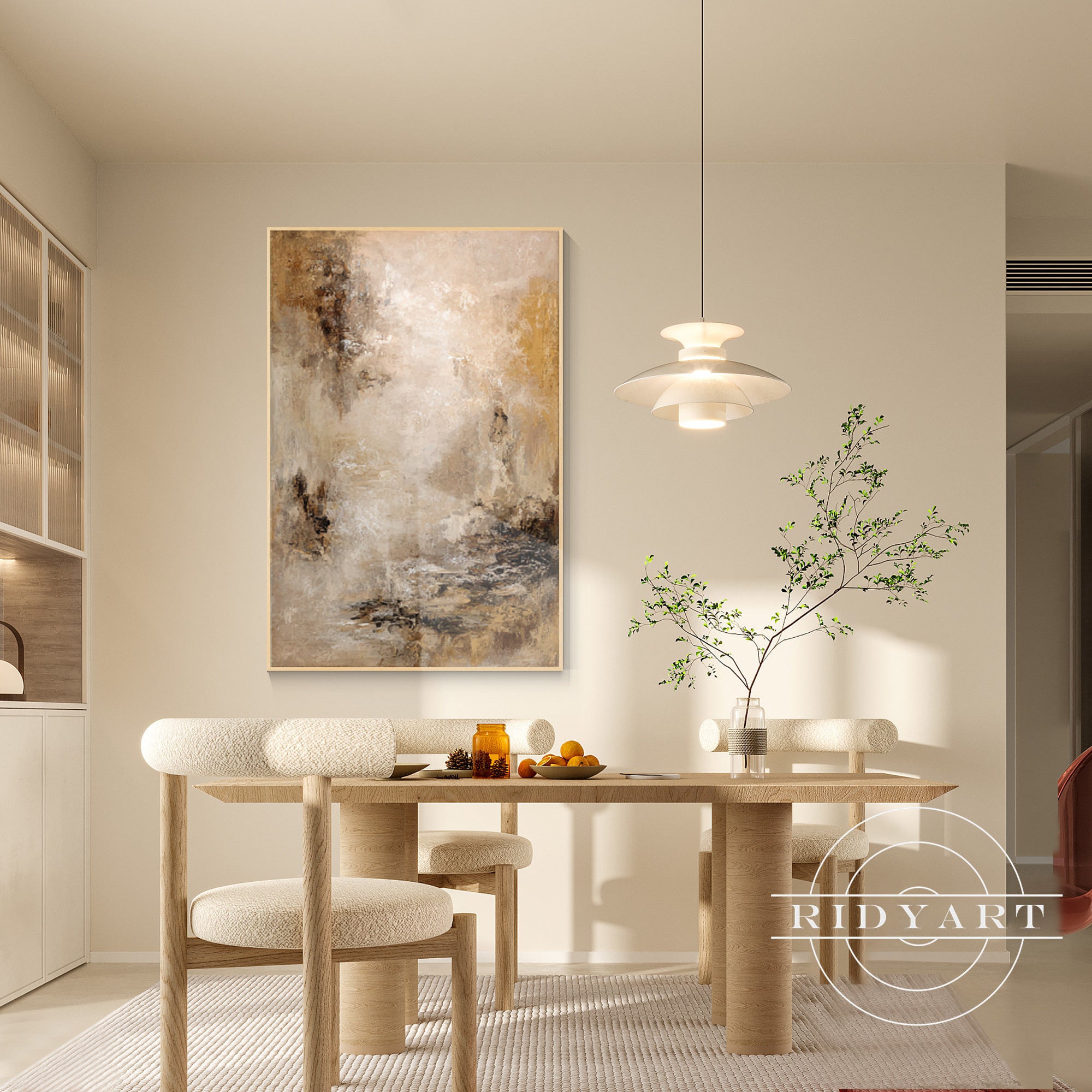 Textured Wabi Sabi wall art minimalist abstract painting