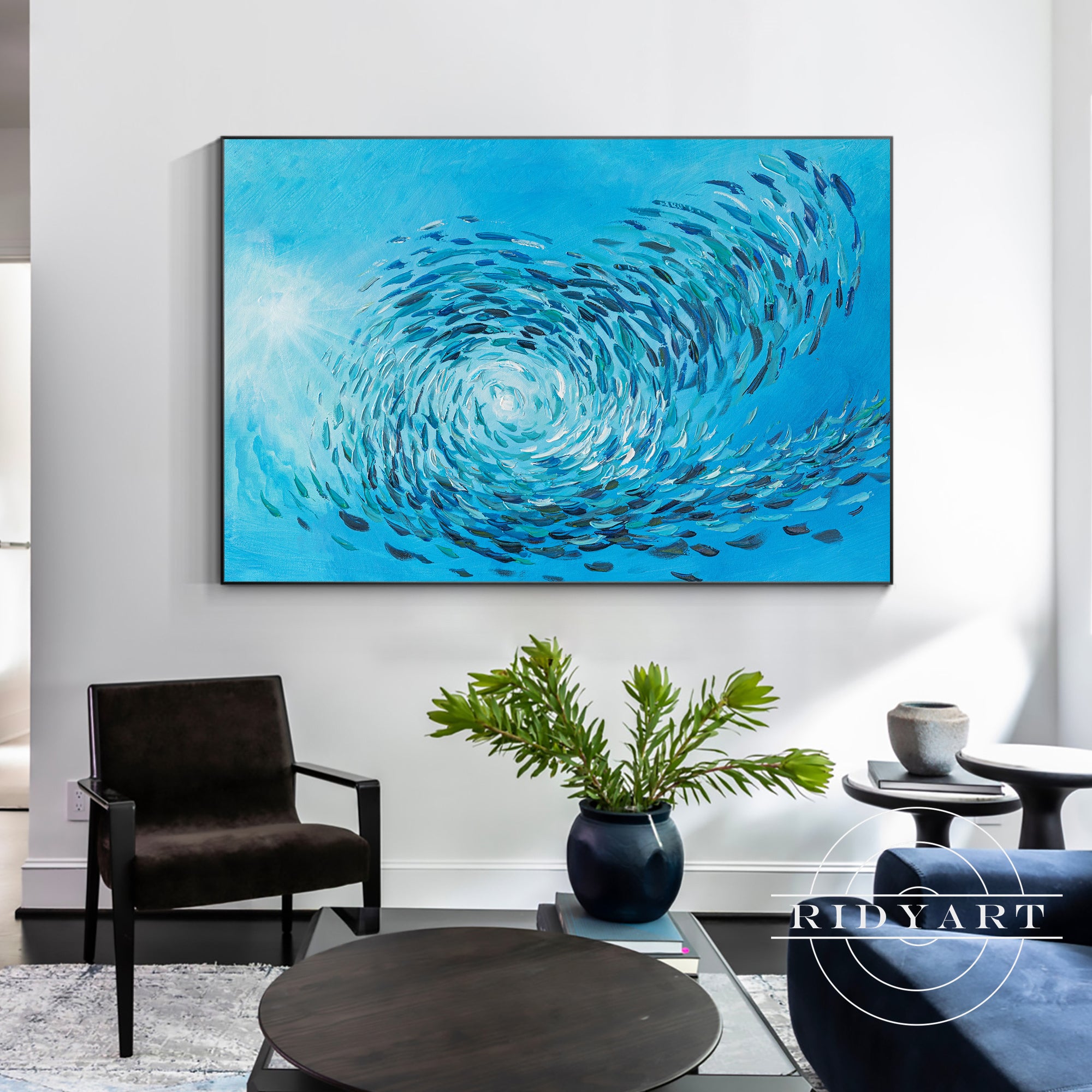 Large underwater themed wall decor