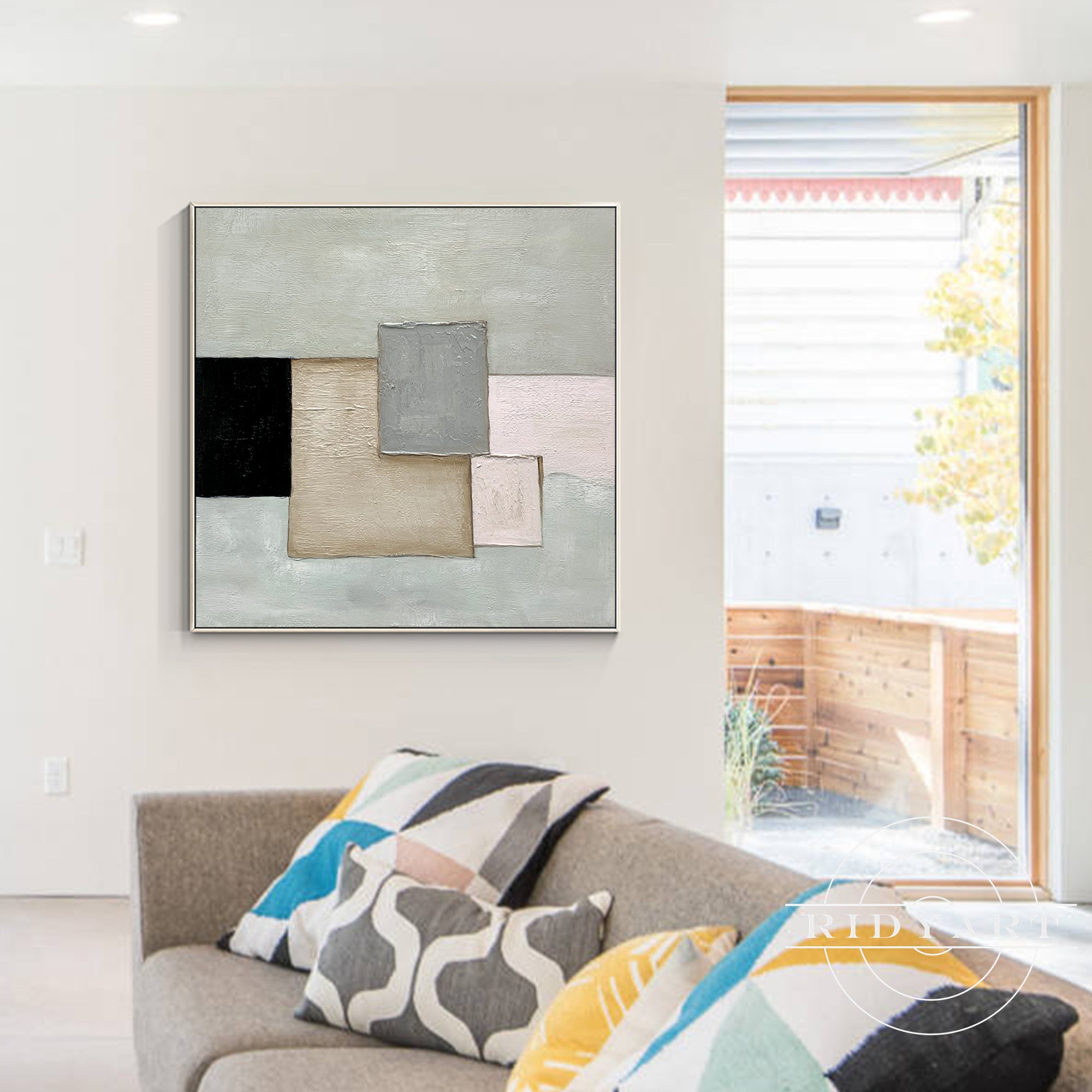 Modern bohemian canvas wall decor