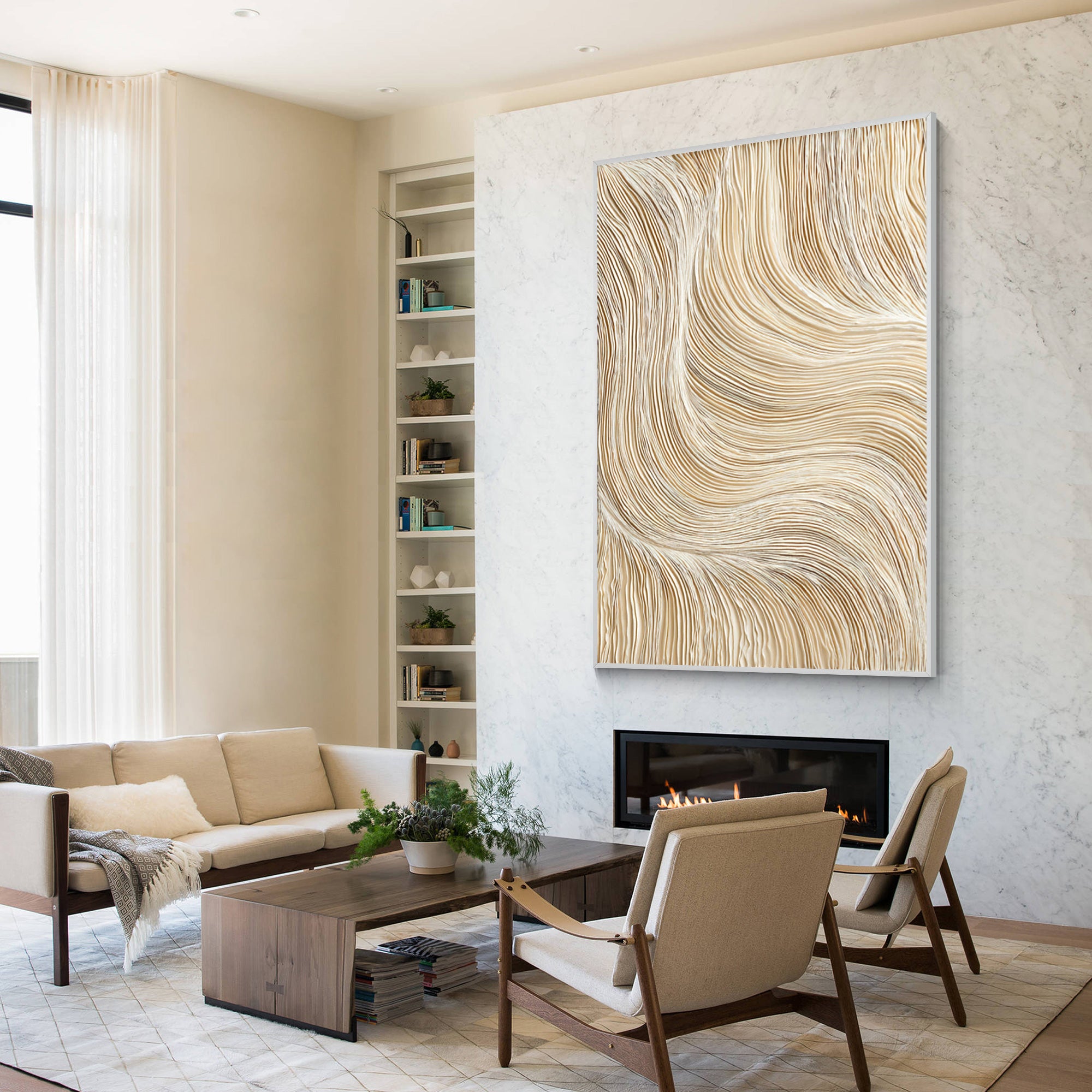 Minimalist luxury abstract art