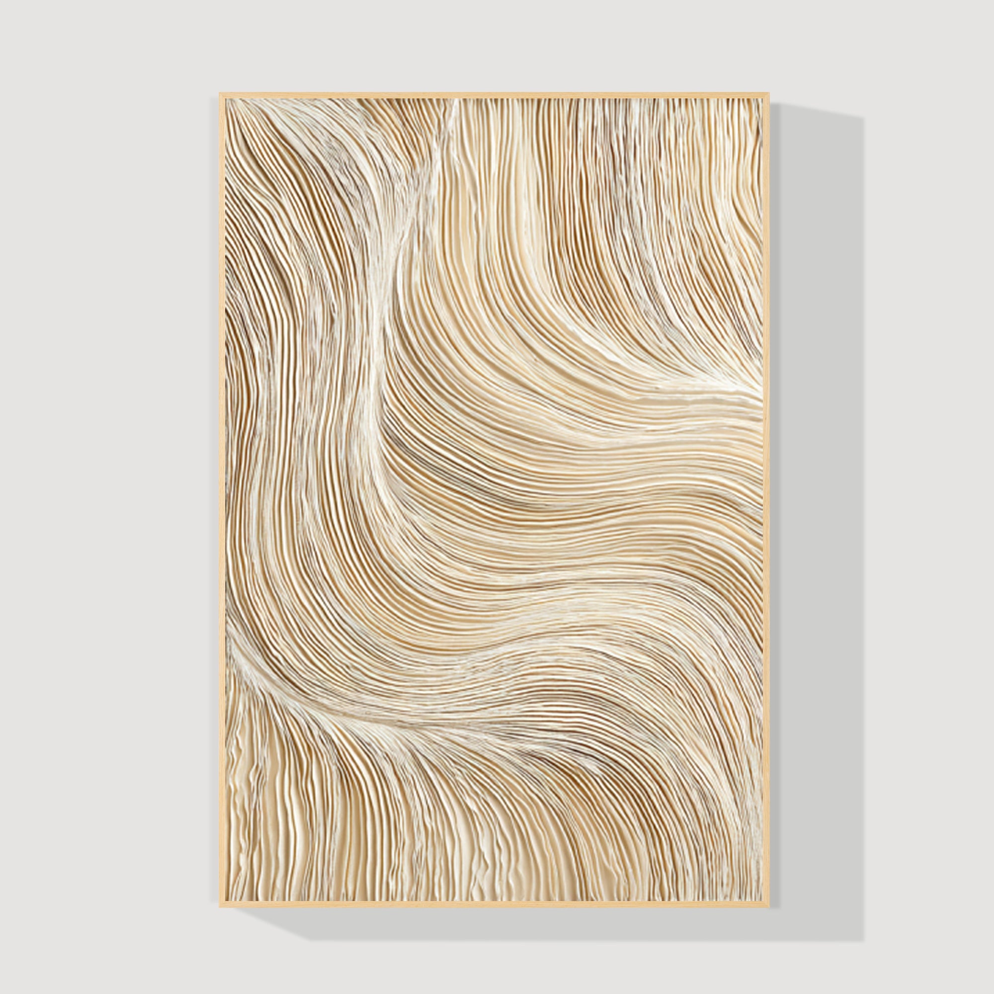 Luxury beige abstract textured canvas