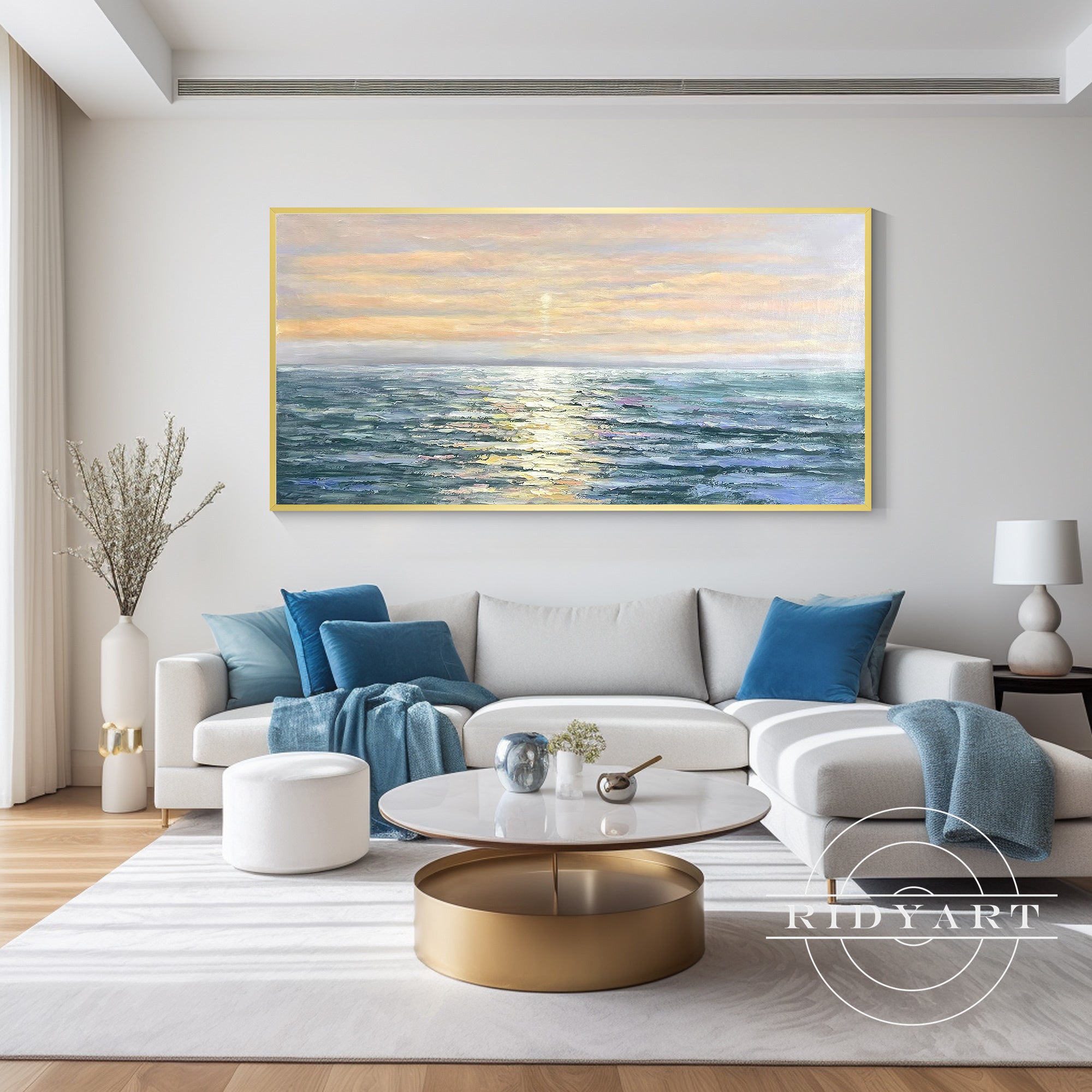 Luxury ocean wall art for bedroom or office