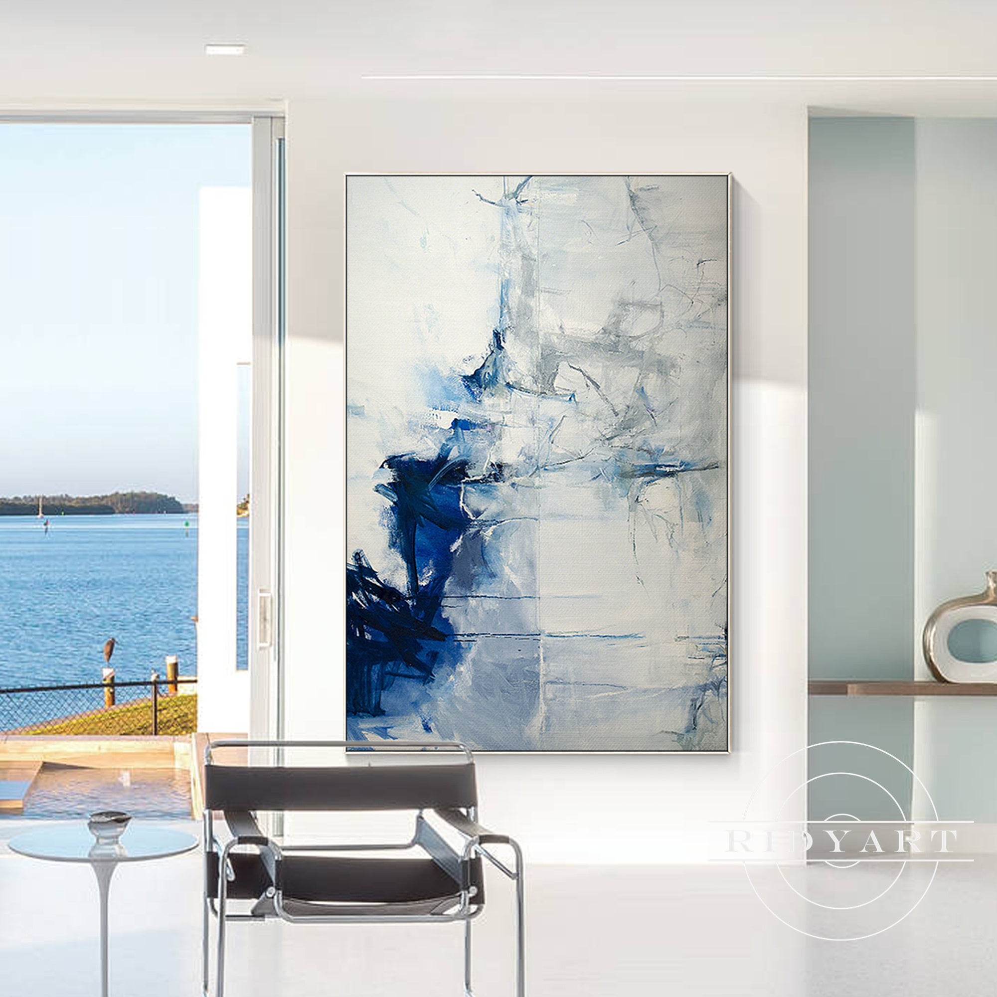 Extra large abstract wall art for living room