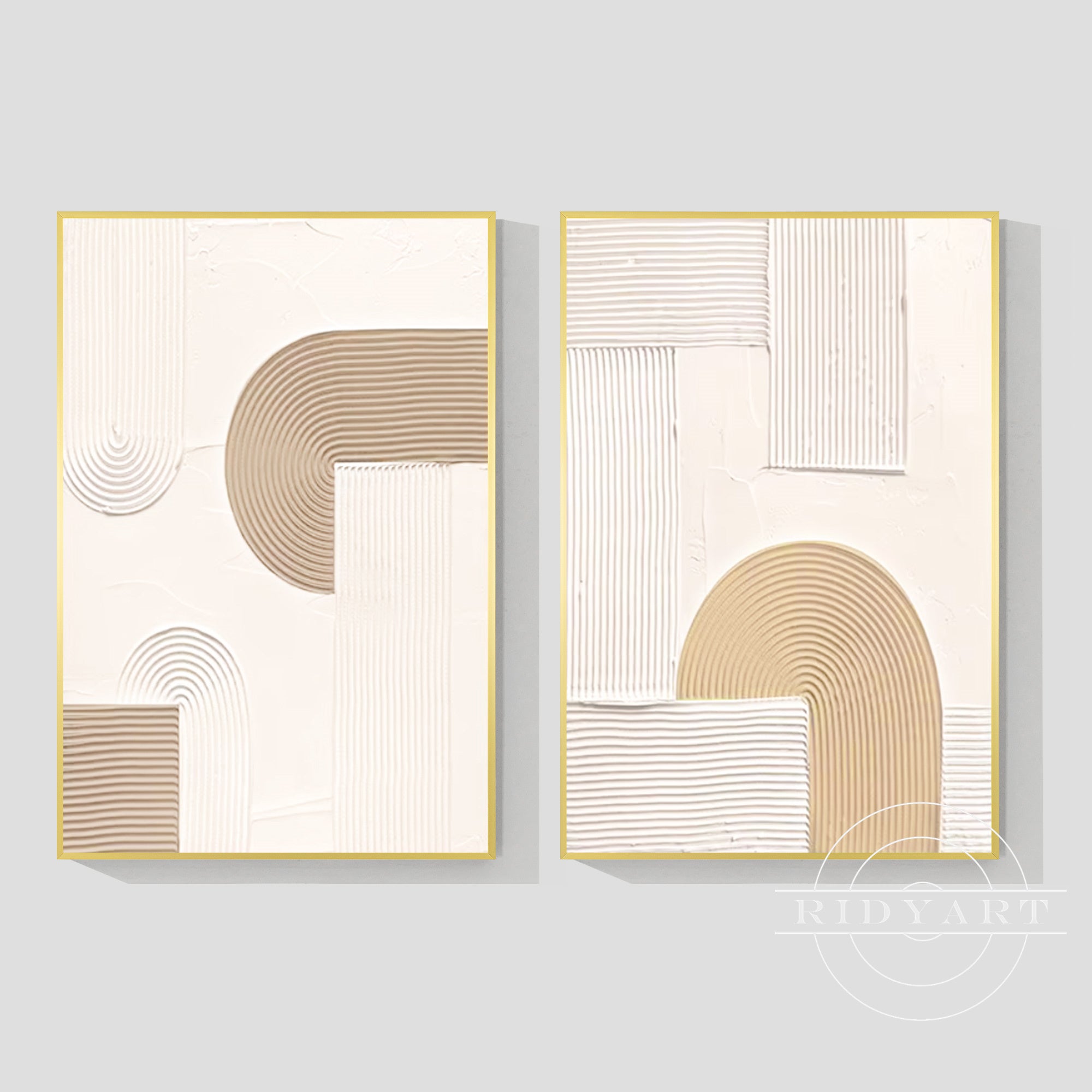minimalist brown wall art