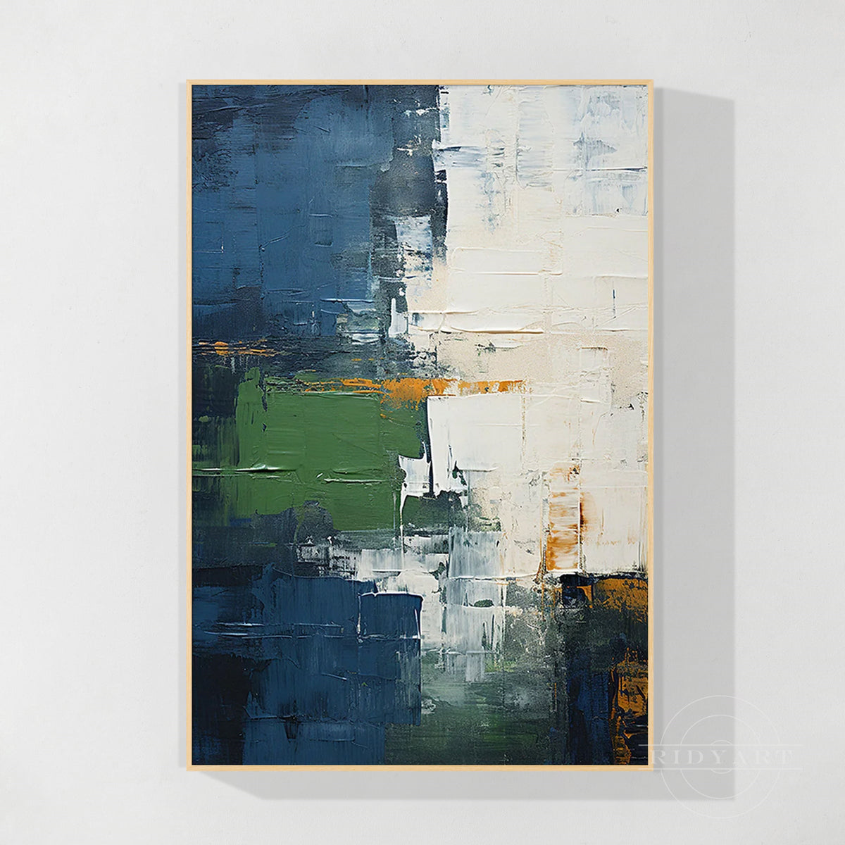 Navy blue Green Art