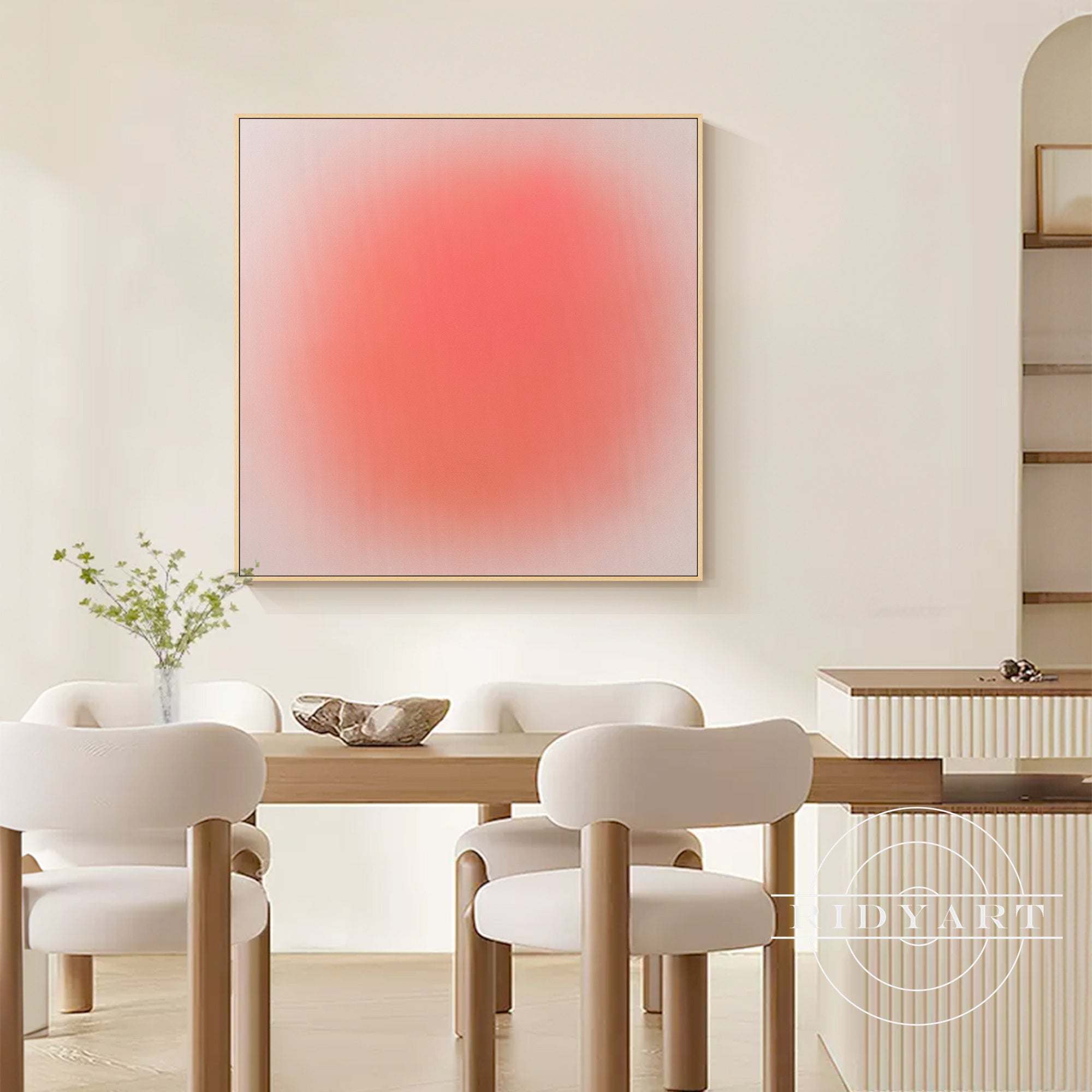 Large dopamine-inspired canvas wall art for contemporary decor
