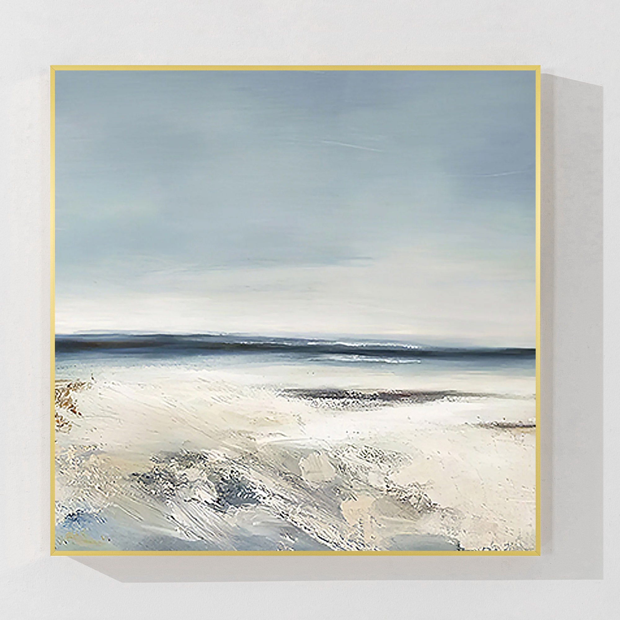 Gorgeous White-Sand Beaches Sea Oil Painting