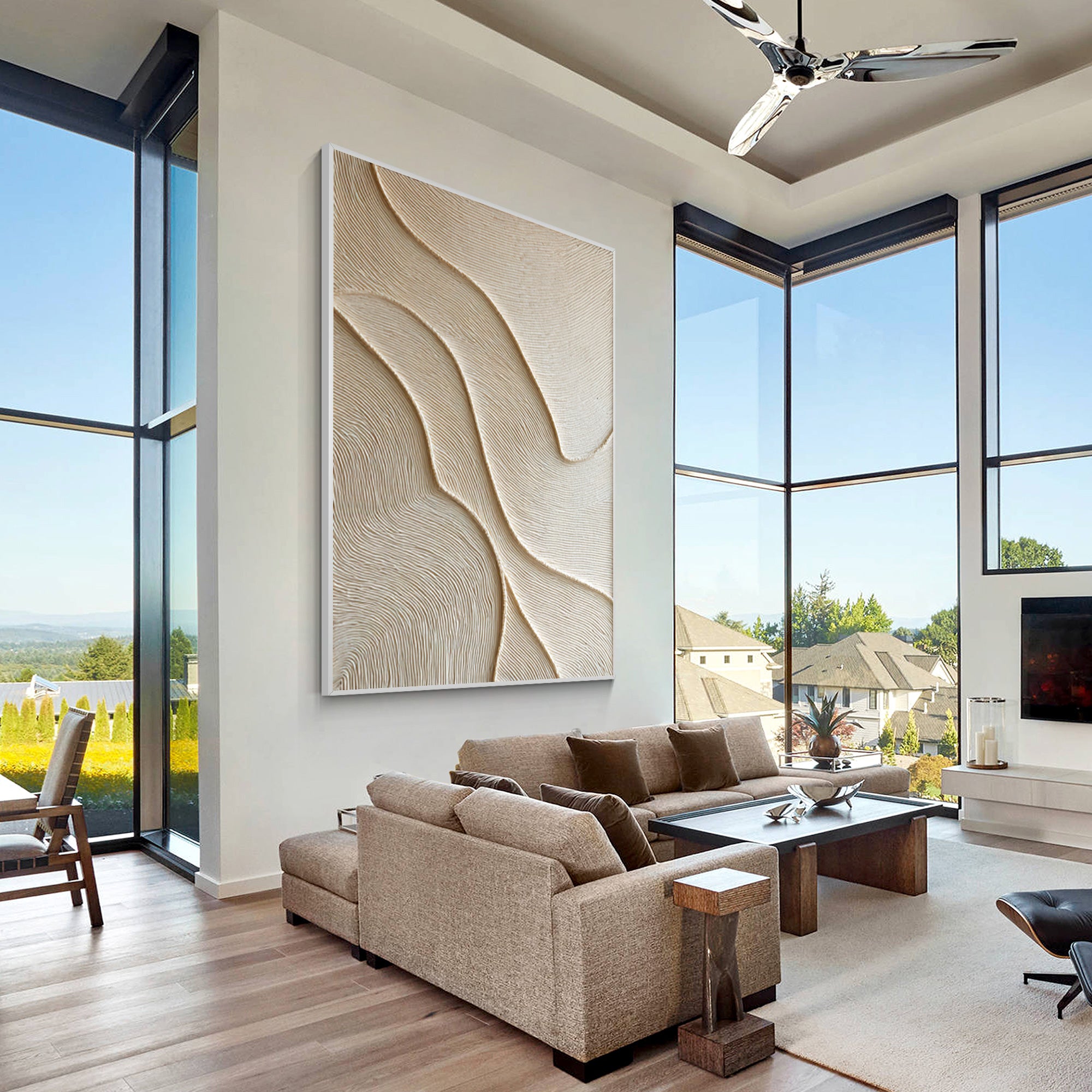 Œuvre d'art neutre pour la maison Wabi-Sabi