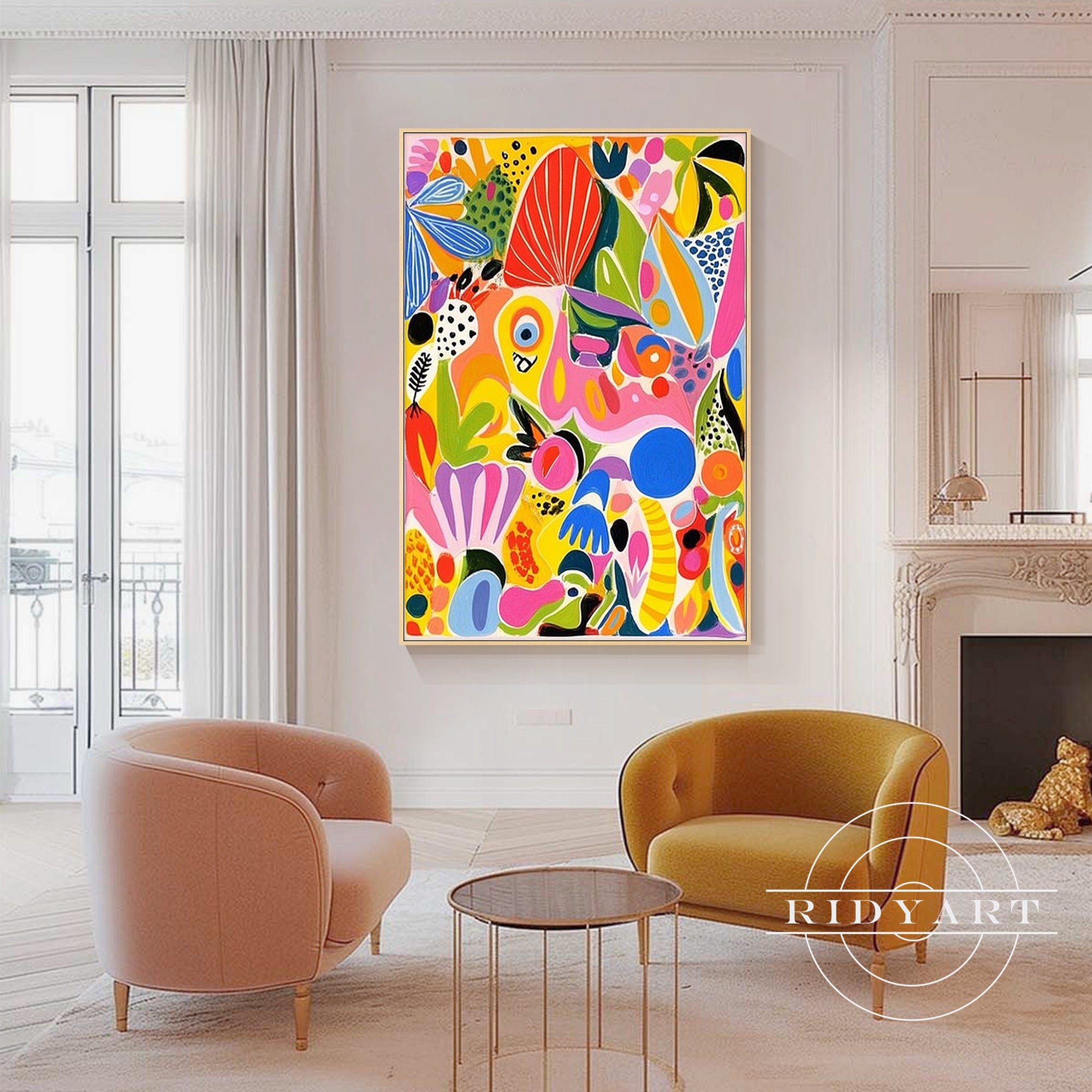 Original contemporary wall decor for modern living room