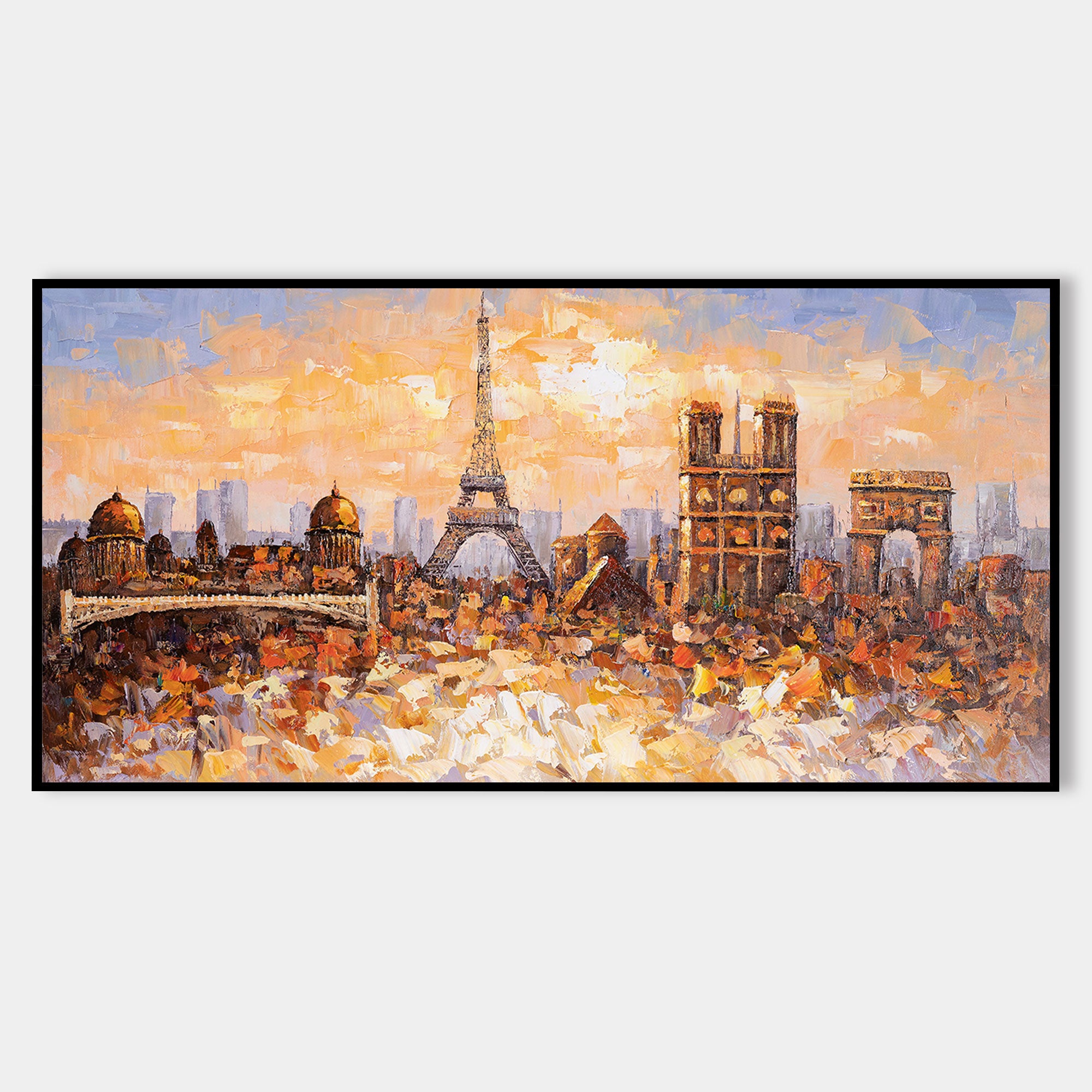 Gemälde der Skyline von Paris