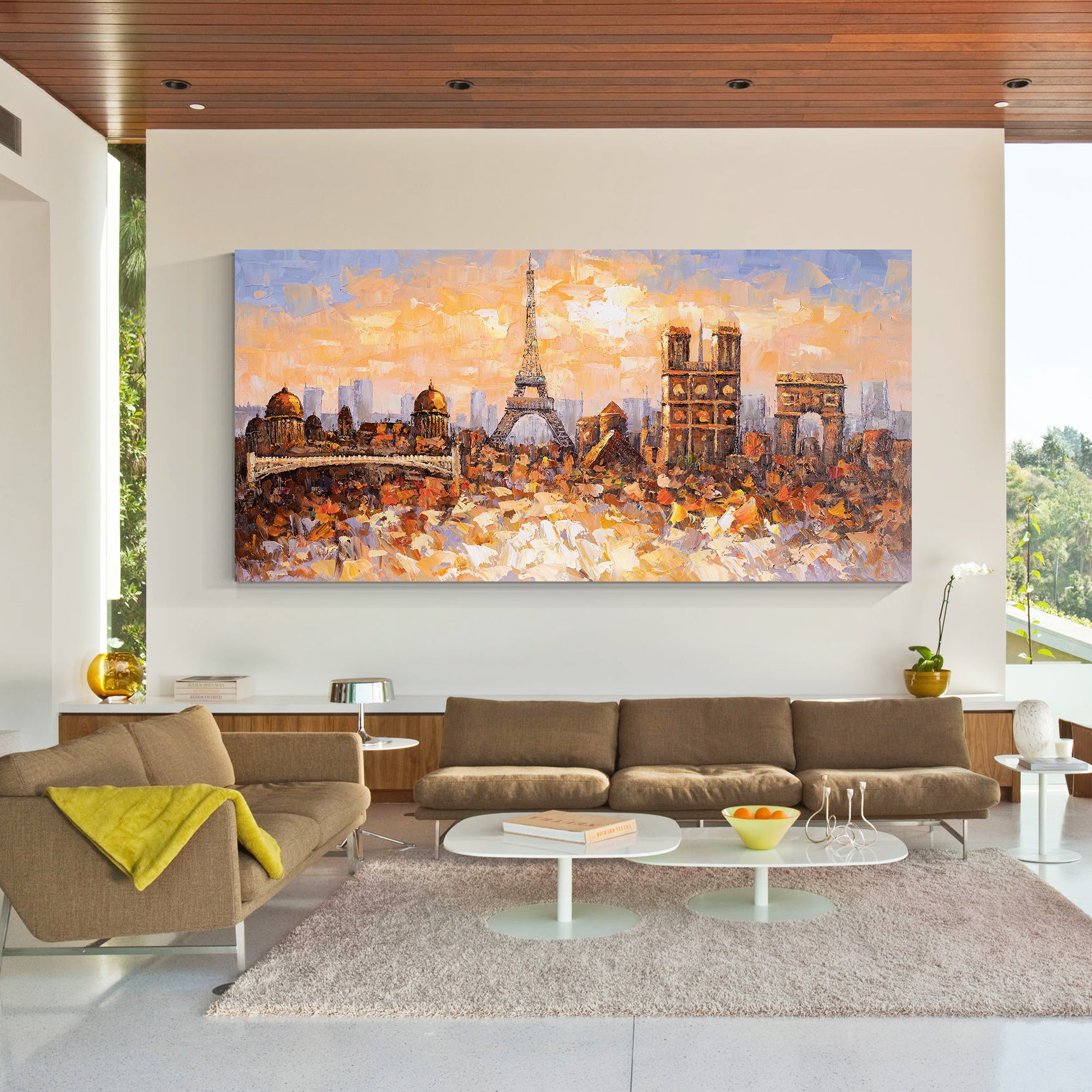 Gemälde der Skyline von Paris