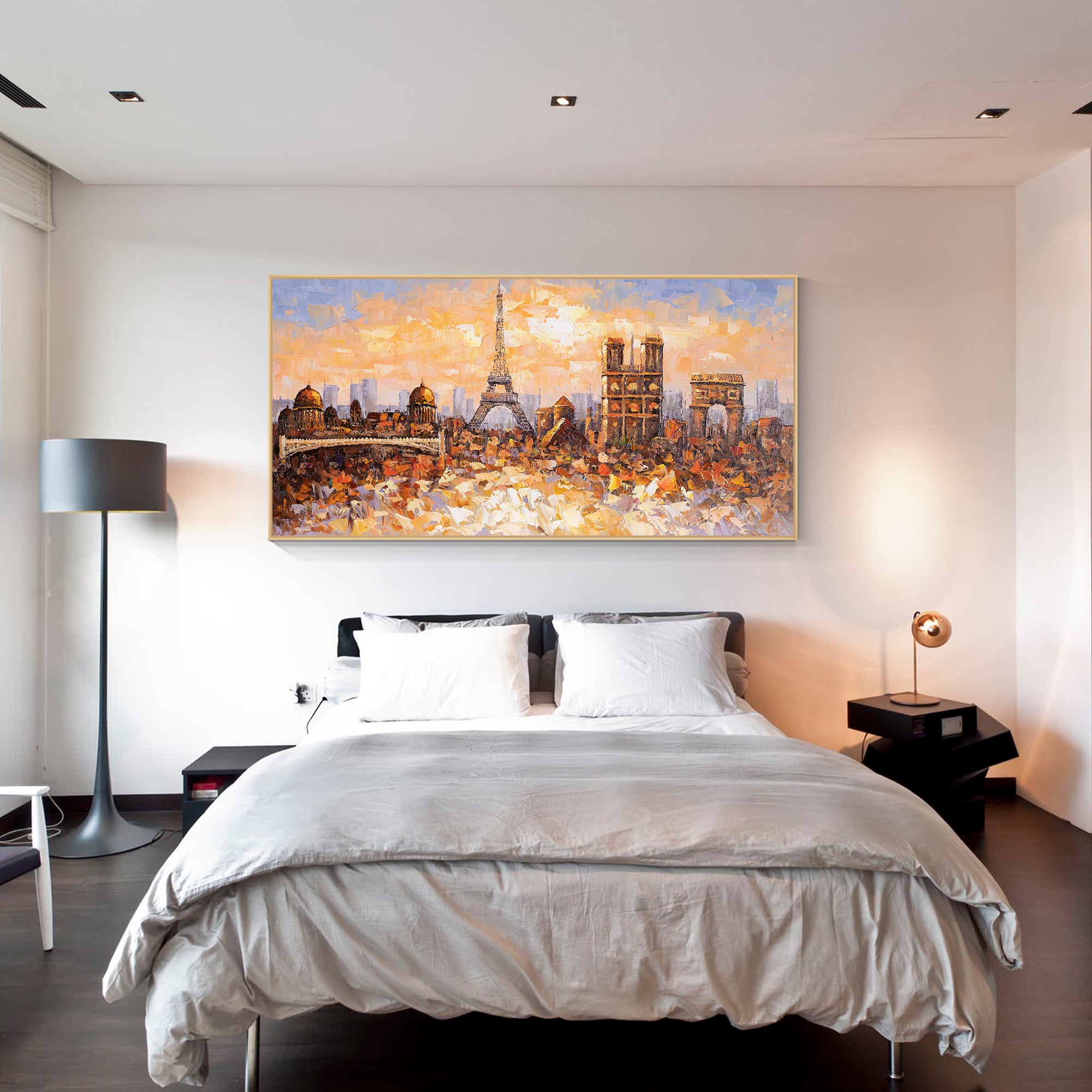 Gemälde der Skyline von Paris