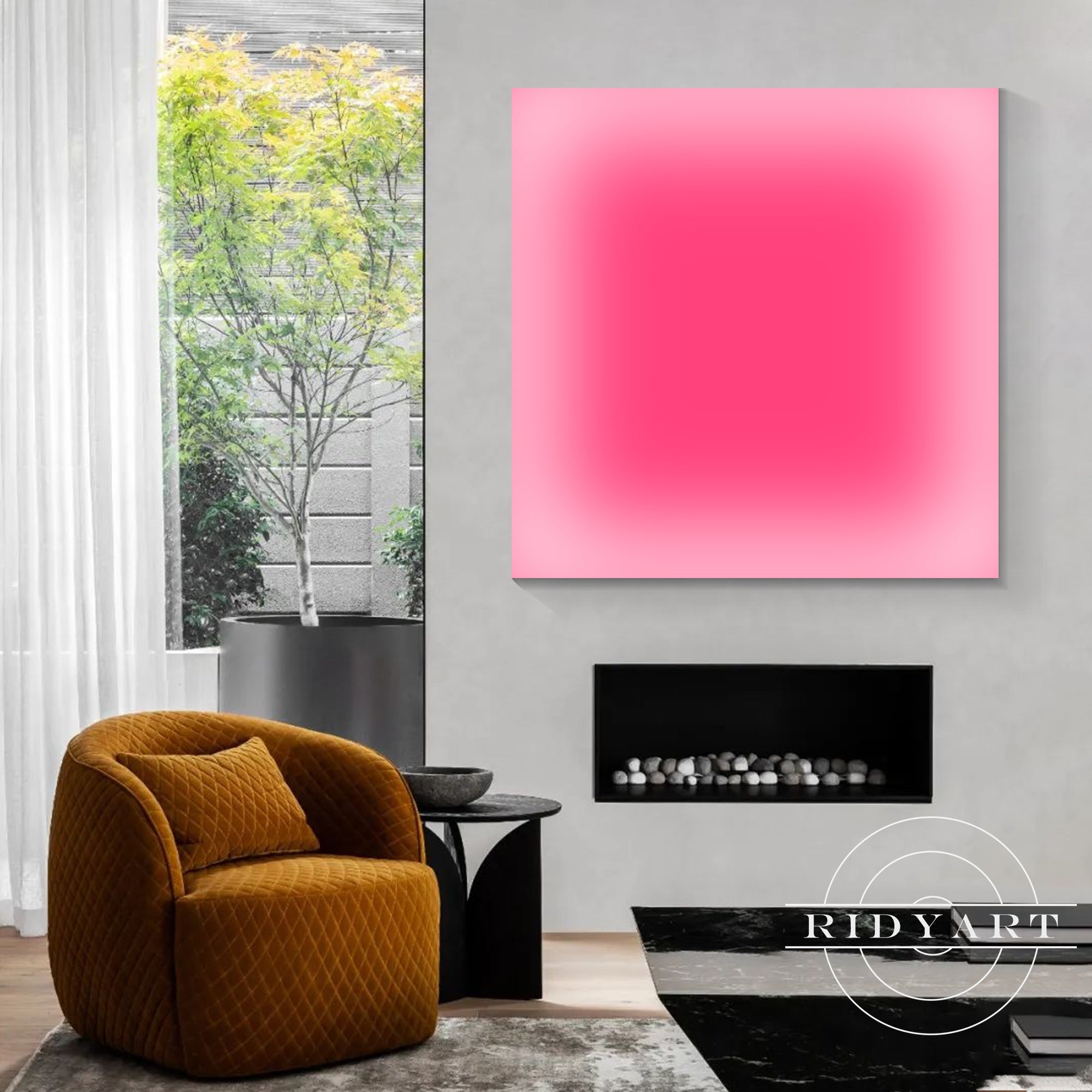 Bright ombre art for contemporary interiors
