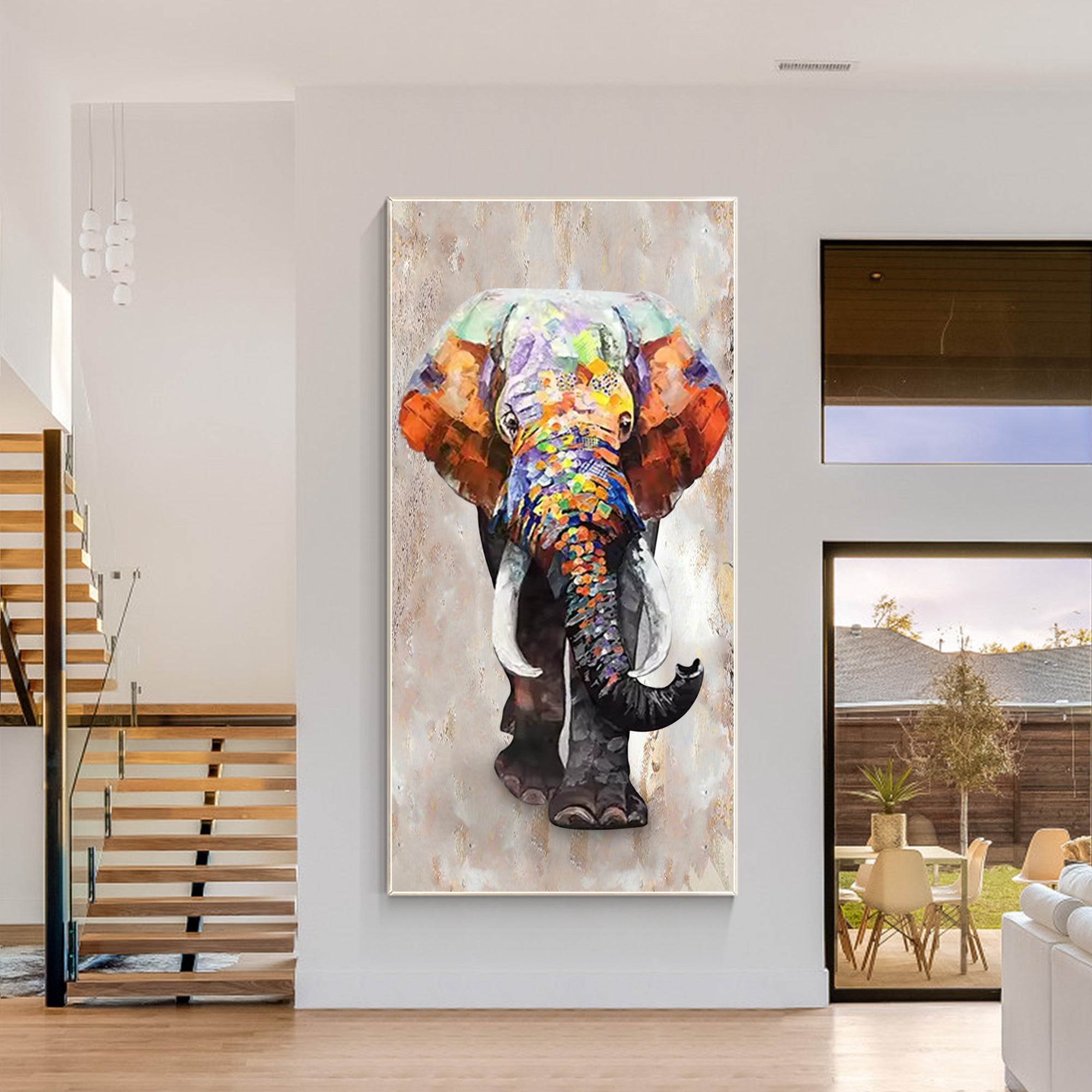 Framed animal artwork for living room or bedroom