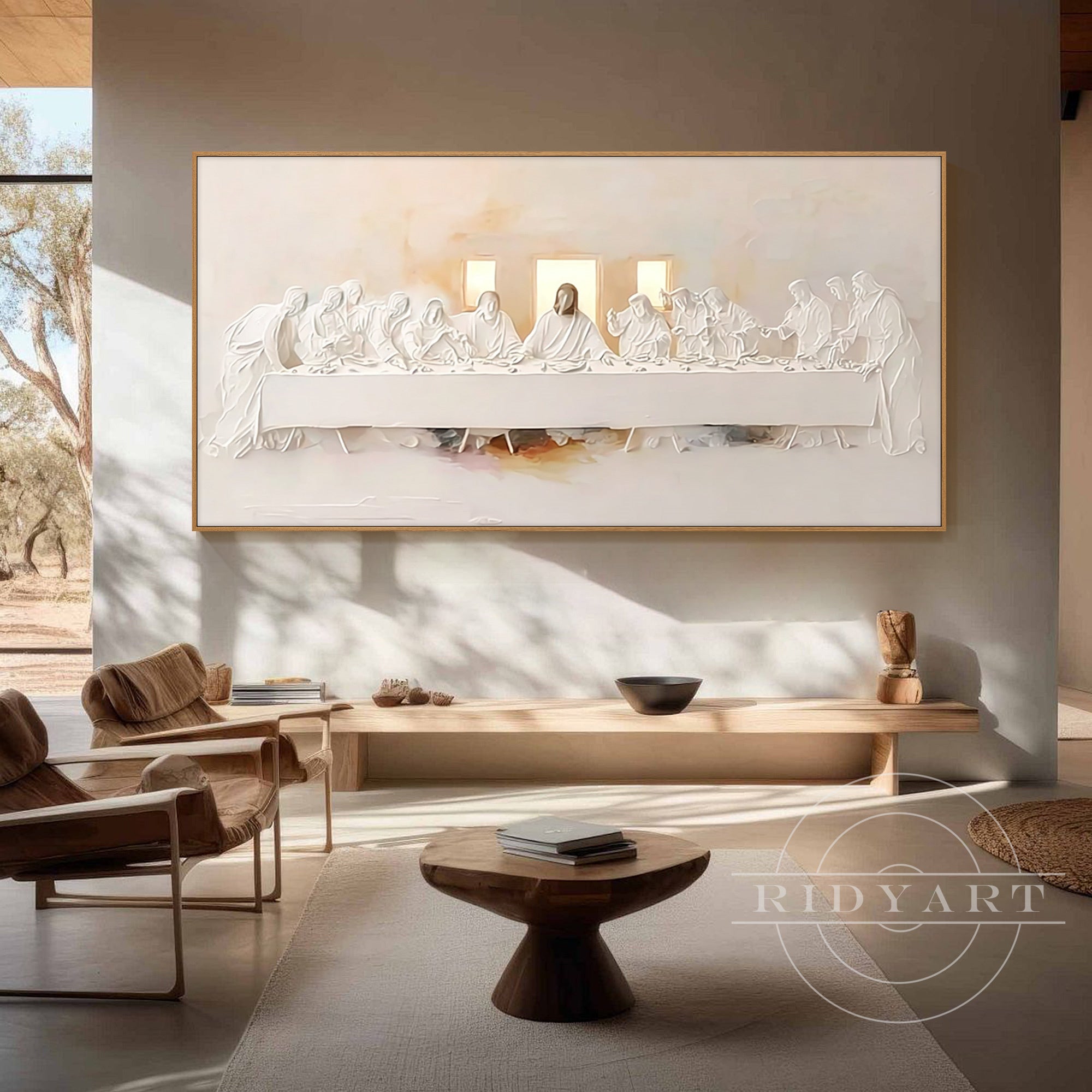 Religious Christian wall art textured canvas painting