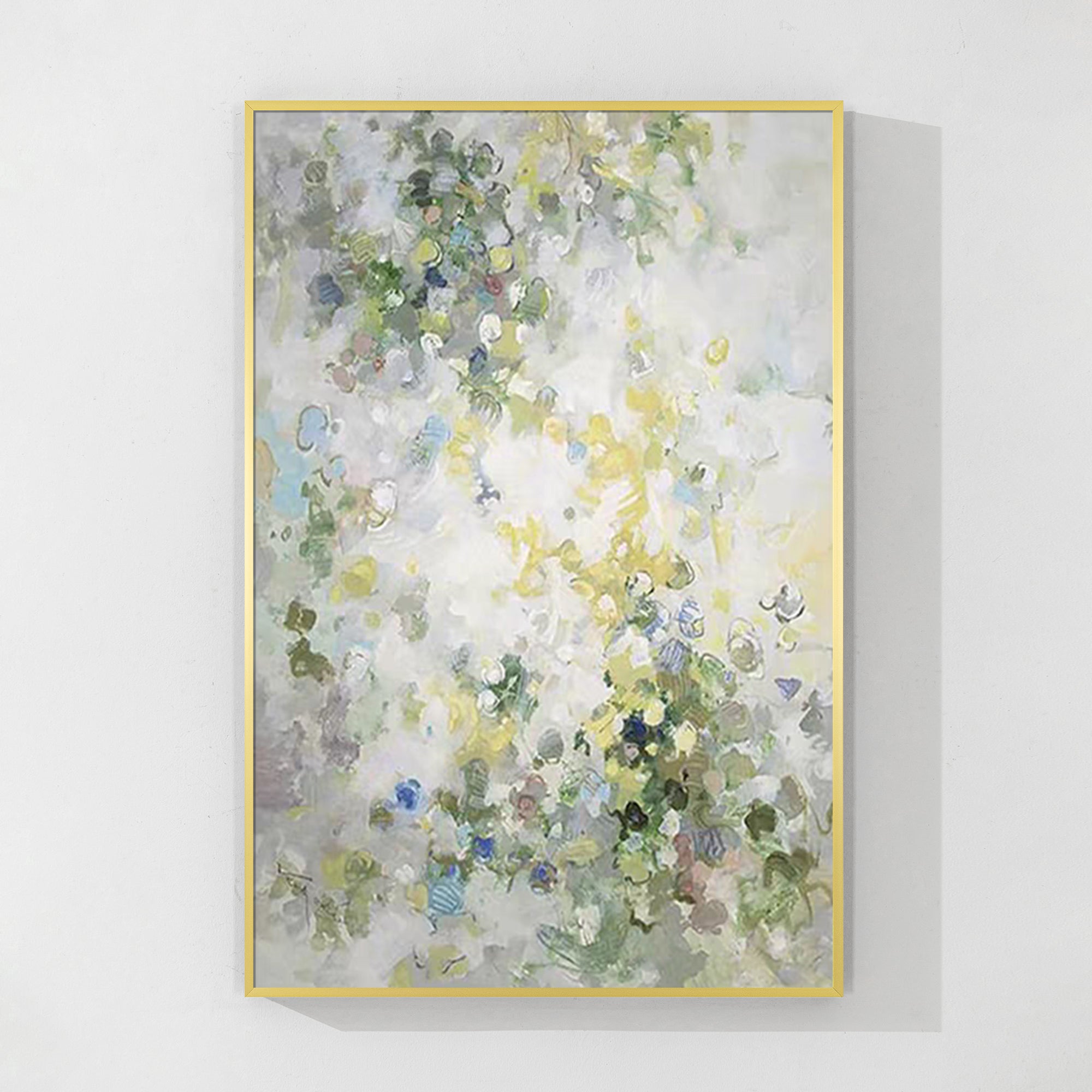 Sage green abstract canvas wall art