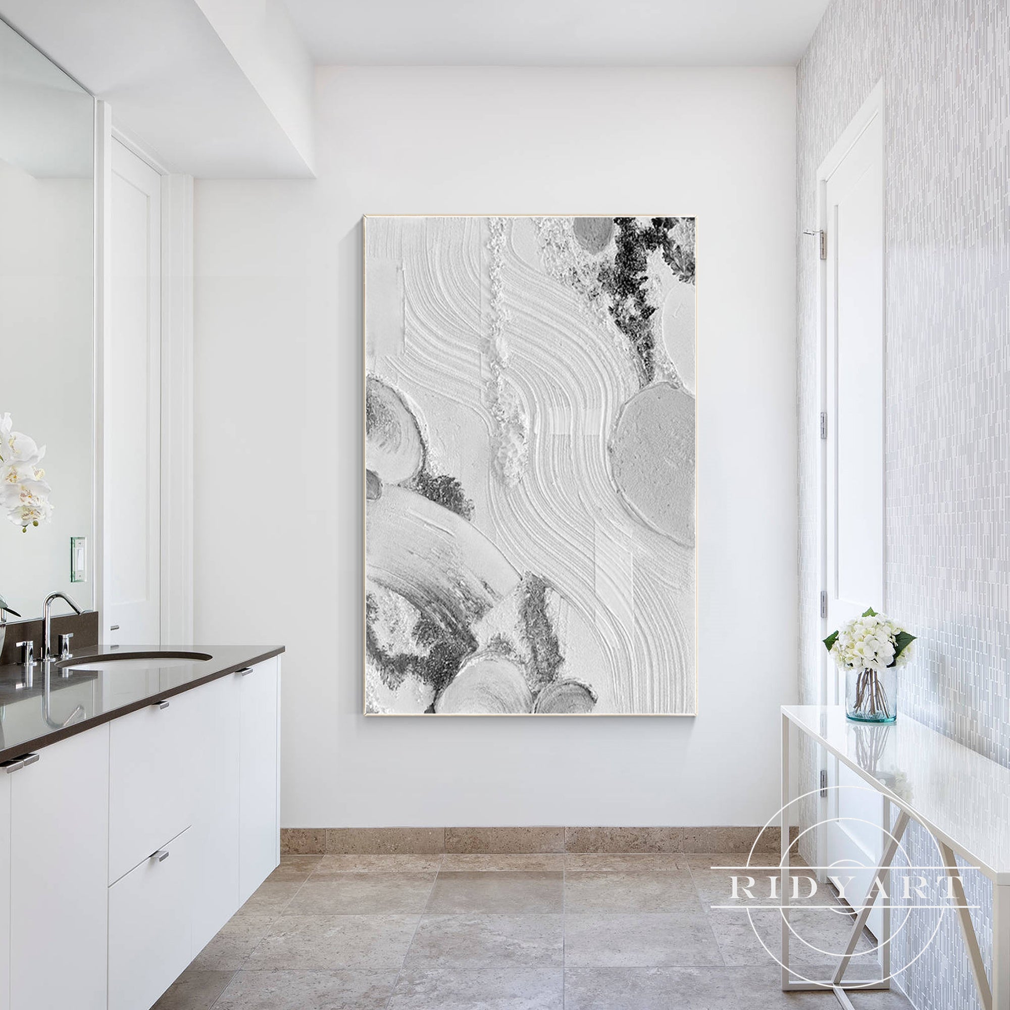 Sculptural texture artwork for contemporary decor