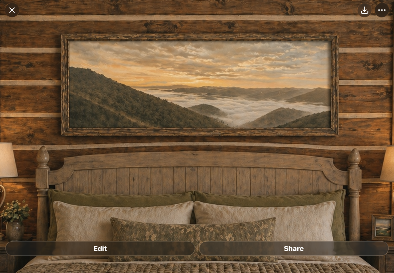 48x16 inches landscape rolled up one custom picture