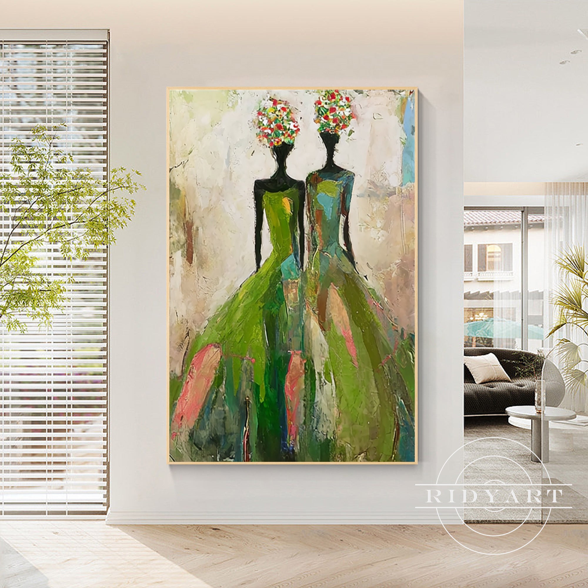 painting modern living room art