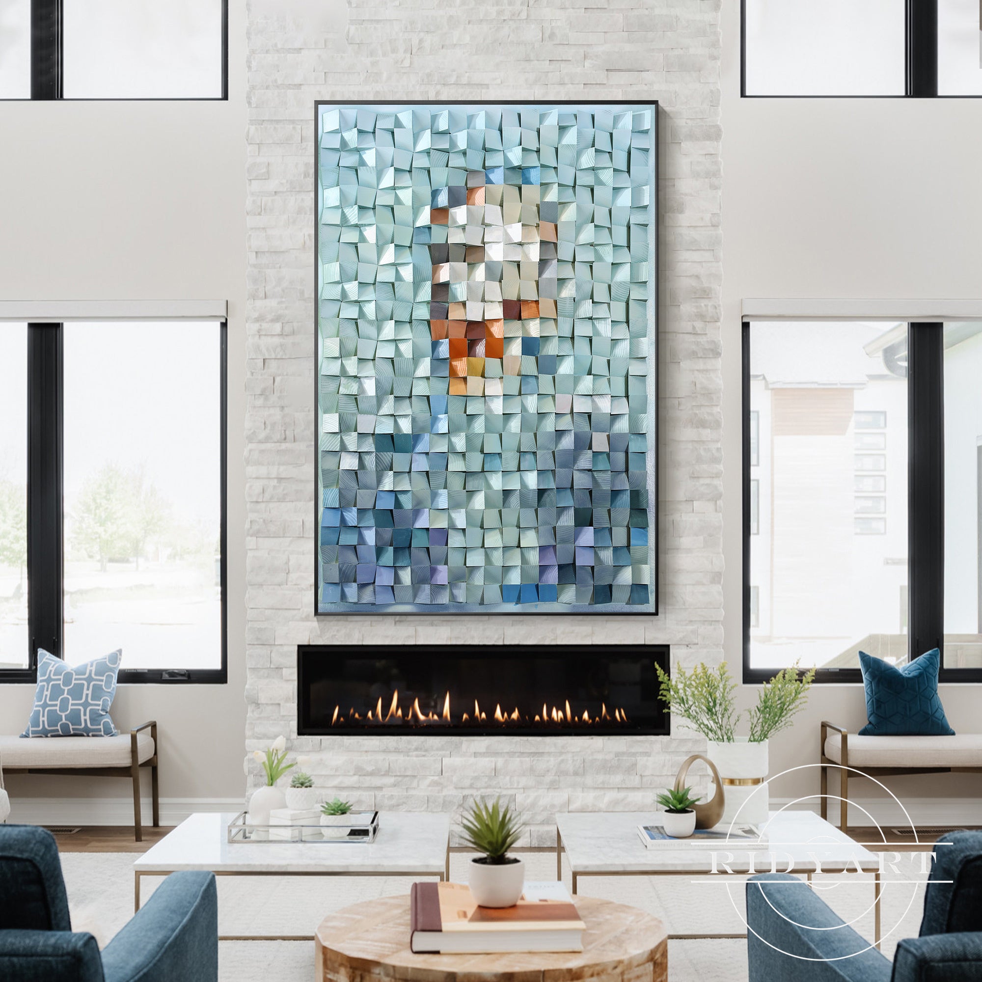الرسم على الخشب فن الفسيفساء