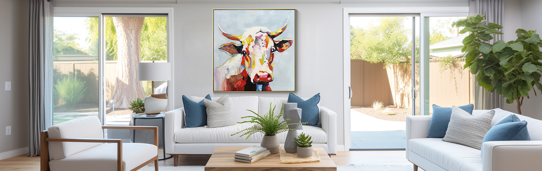 Discover Vibrant Cow Paintings Featuring the Most Popular Breeds in the USA